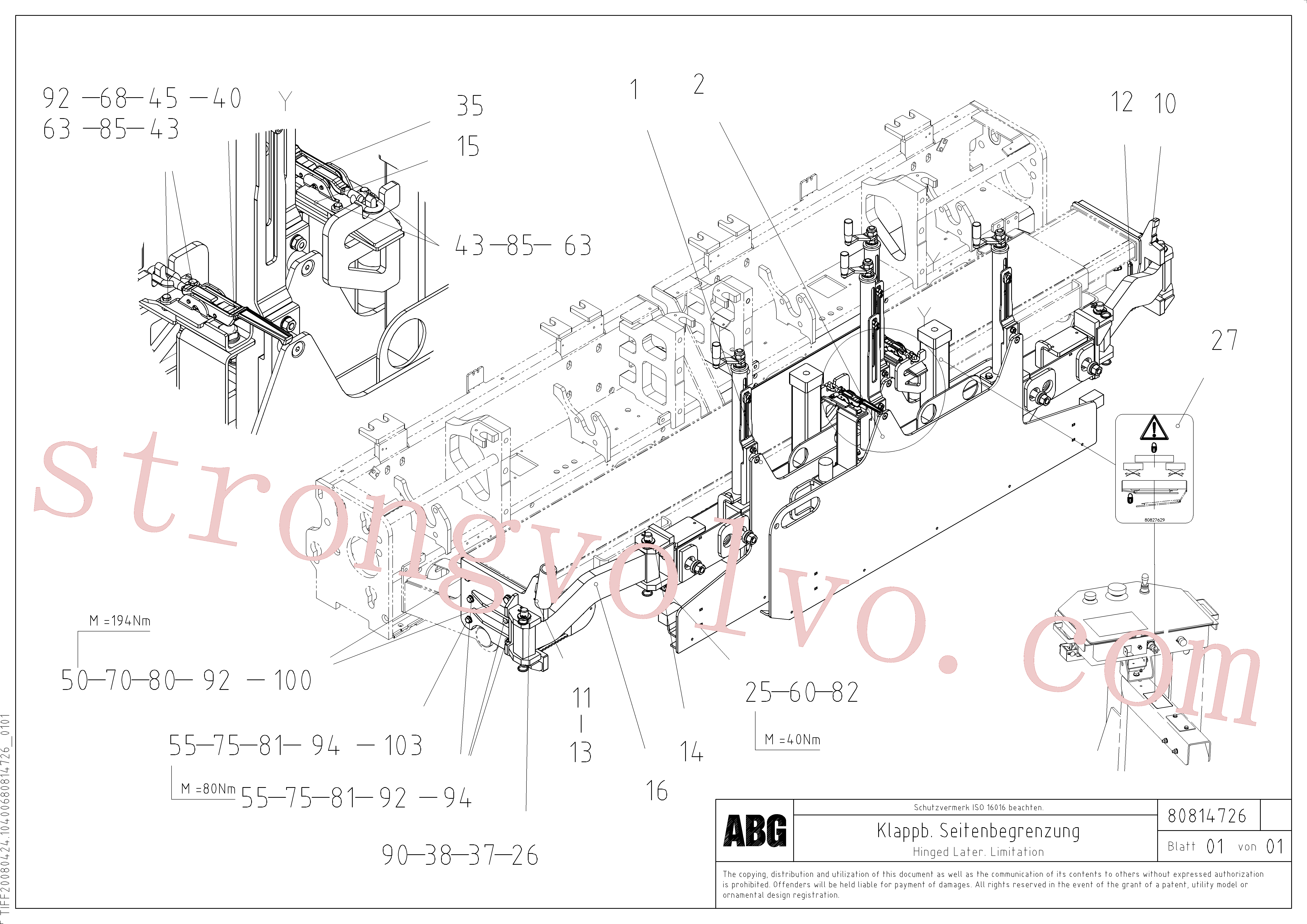 RM80807969 Volvo(1047567 Montagem)