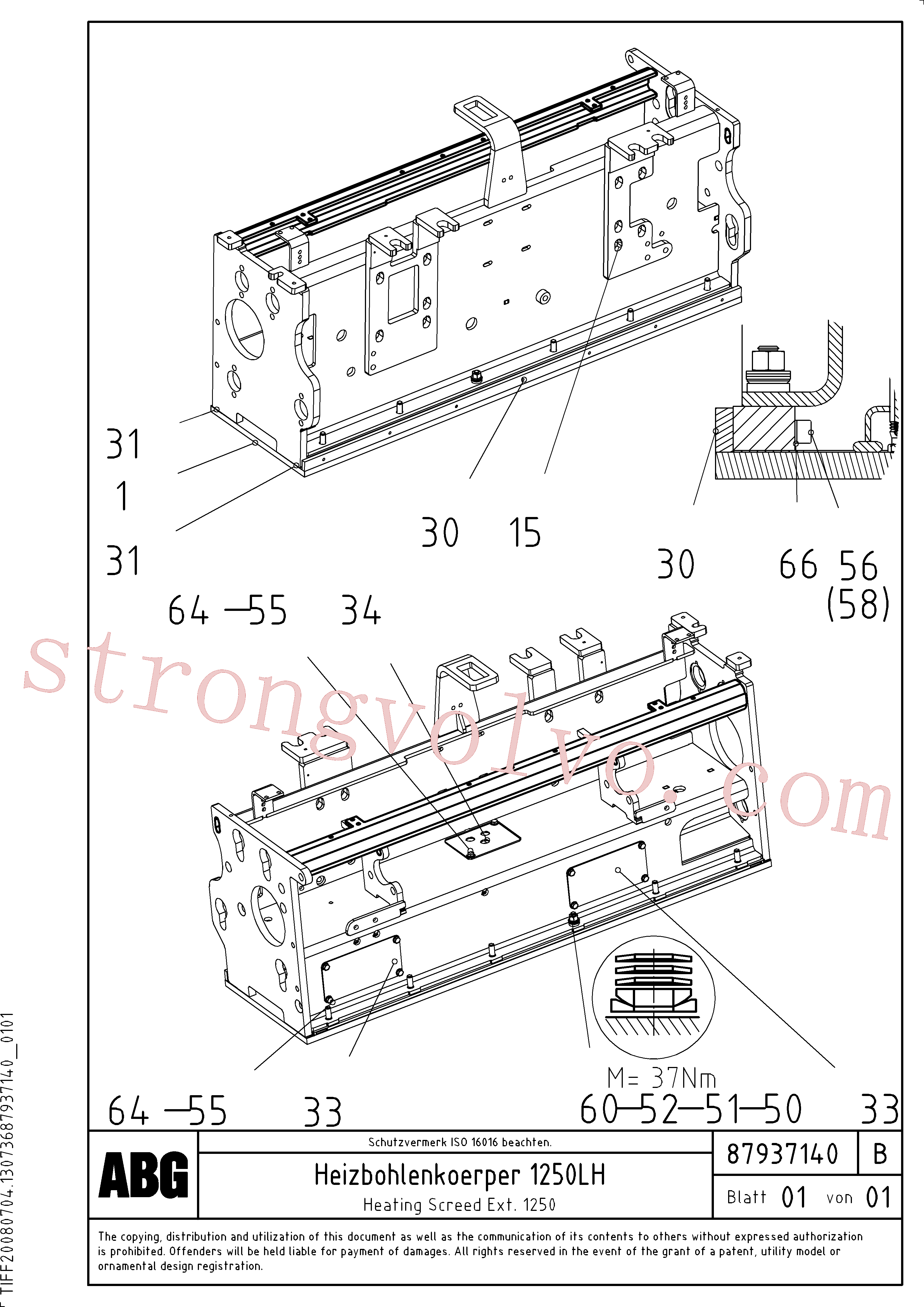 RM80854011 Volvo(1047898 Montagem)