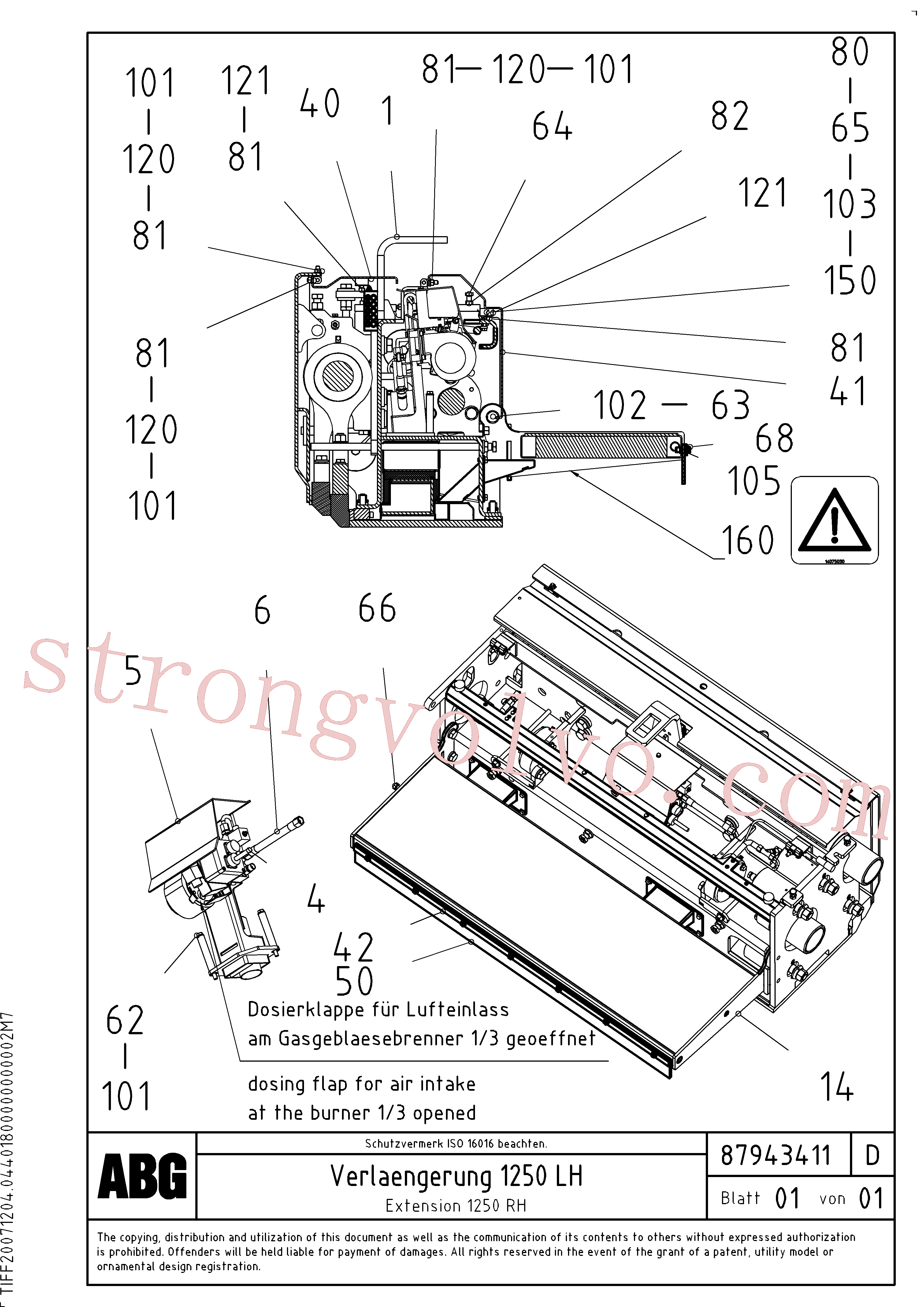 RM87944161 Mangueira Inscreva-se para Volvo Acessórios para escavadeira