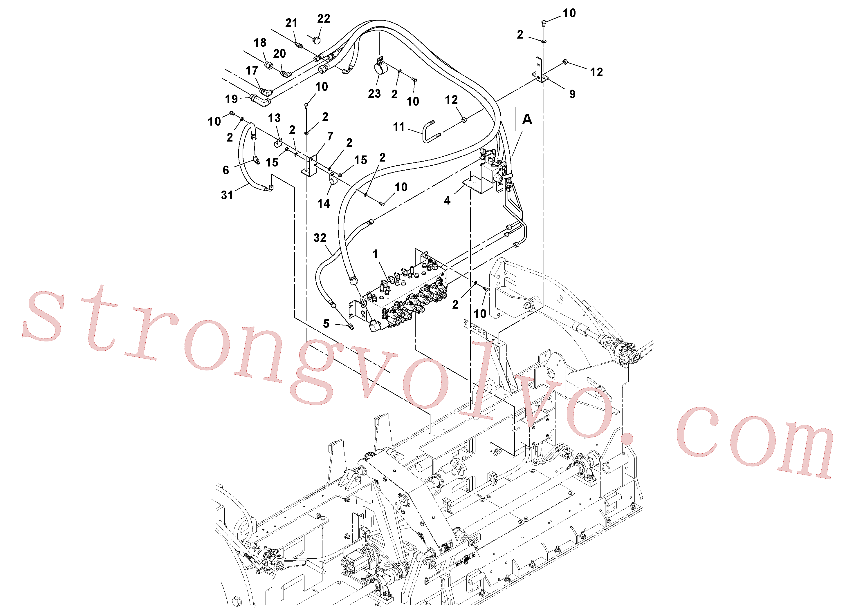 Volvo Acessórios para escavadeira RM59924423 Cubo de roda Acessórios