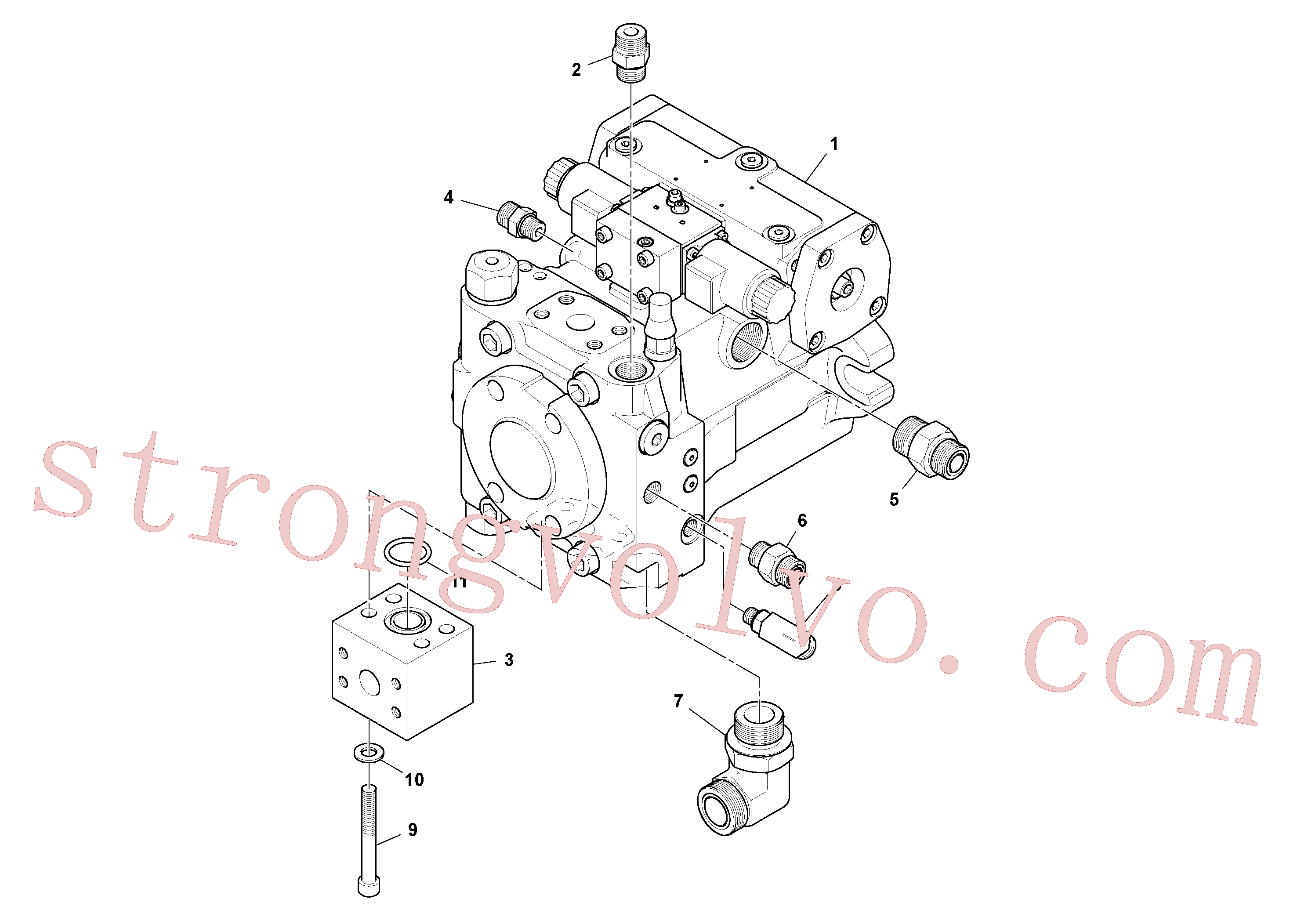 RM59922559 Volvo Conjunto de bombade propulsão(1048406 Montagem)