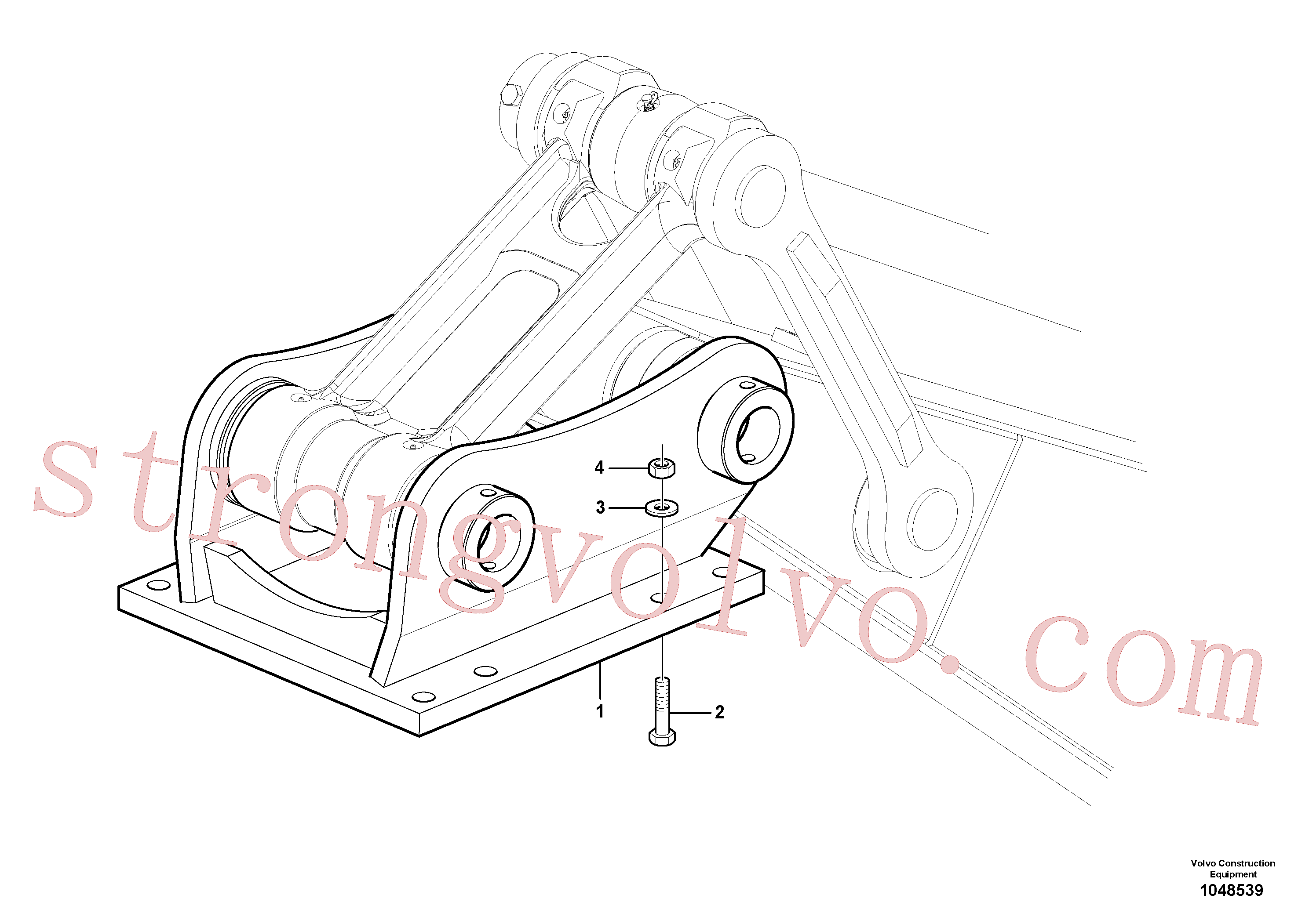 VOE14539933 Volvo Kit de mangueiras e prato(1048539 Montagem)
