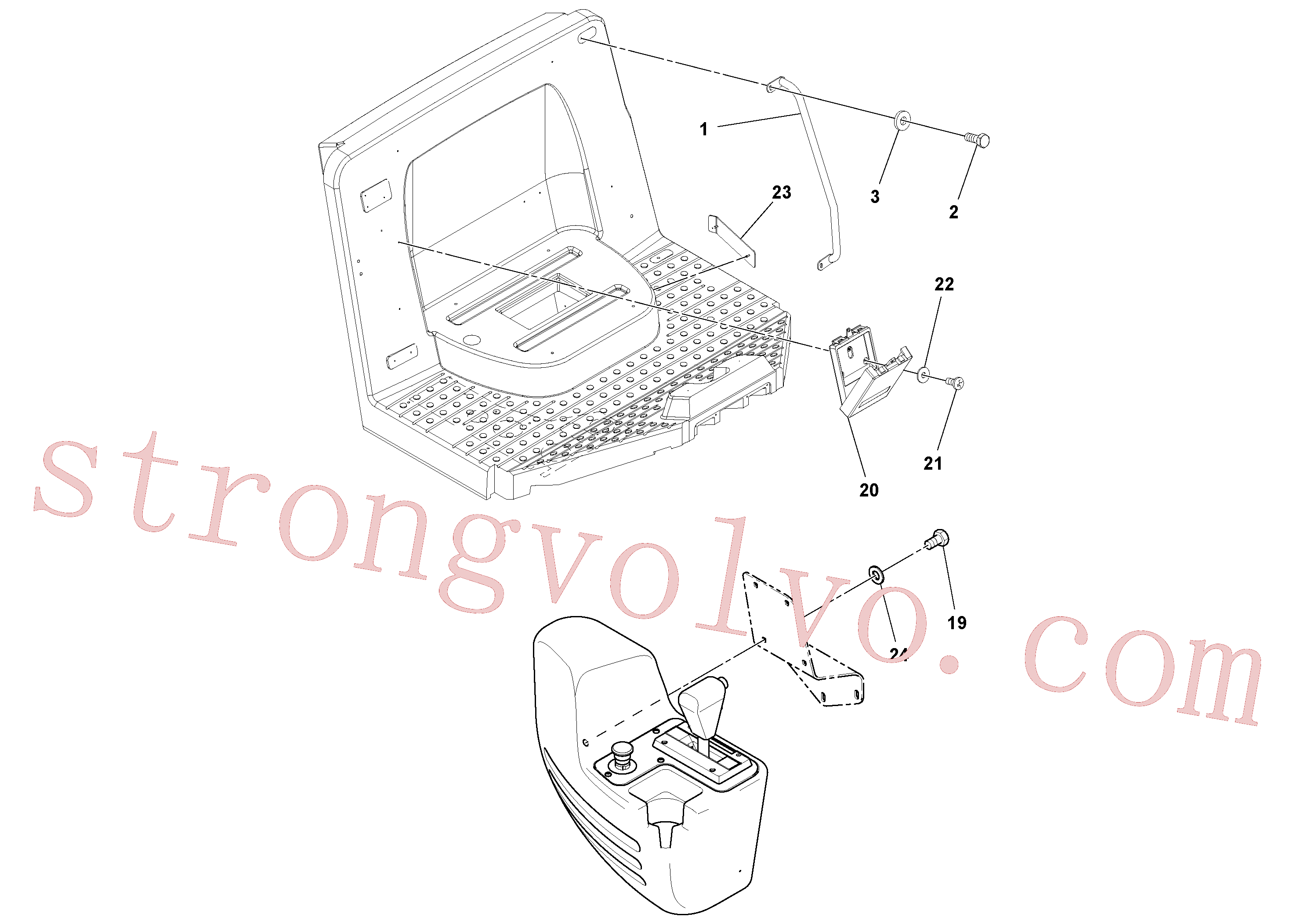RM95860052 Parafuso Volvo escavadeira