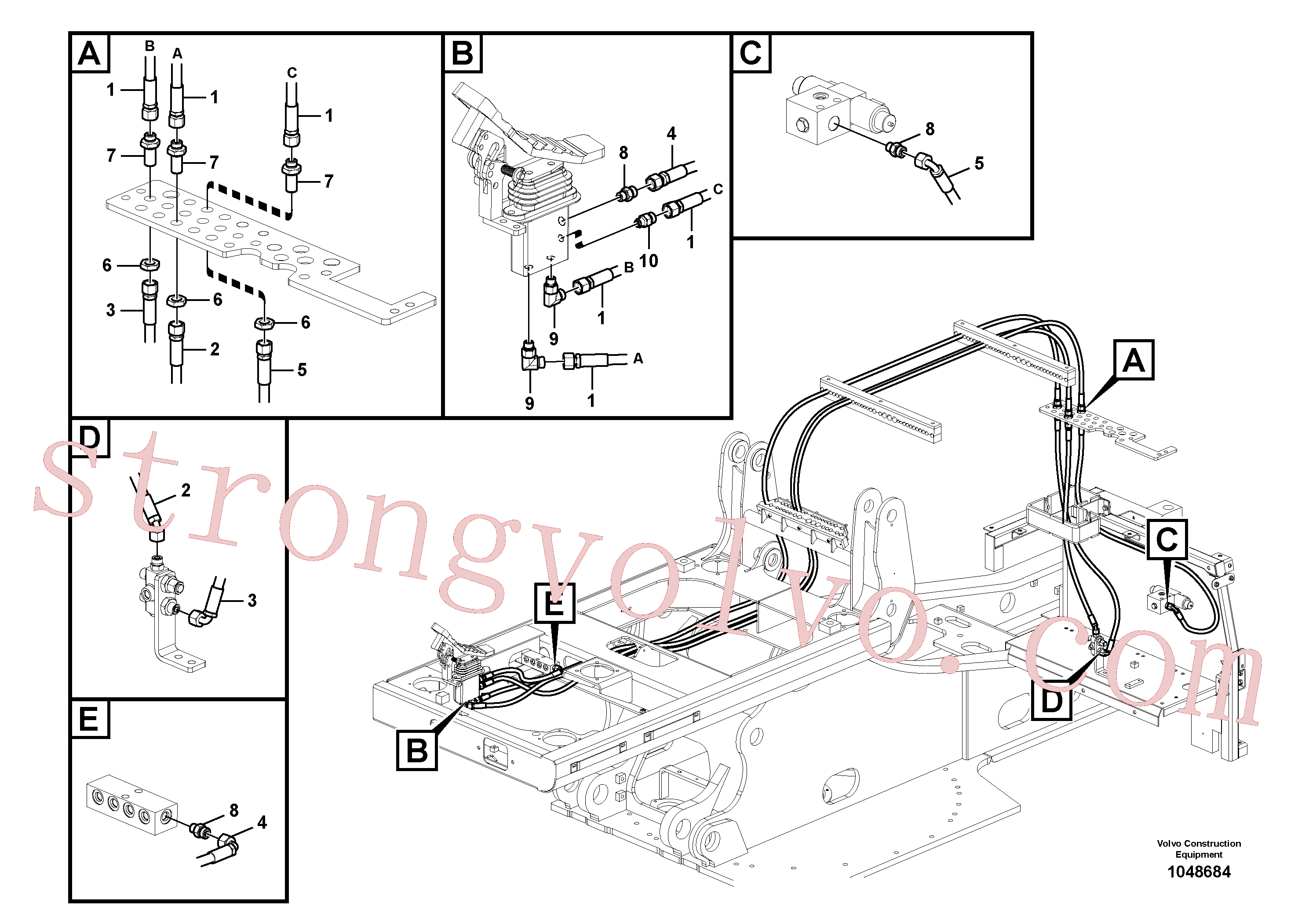 China Made VOE937505 Rockmaster/1SC Volvo Acessórios para escavadeira
