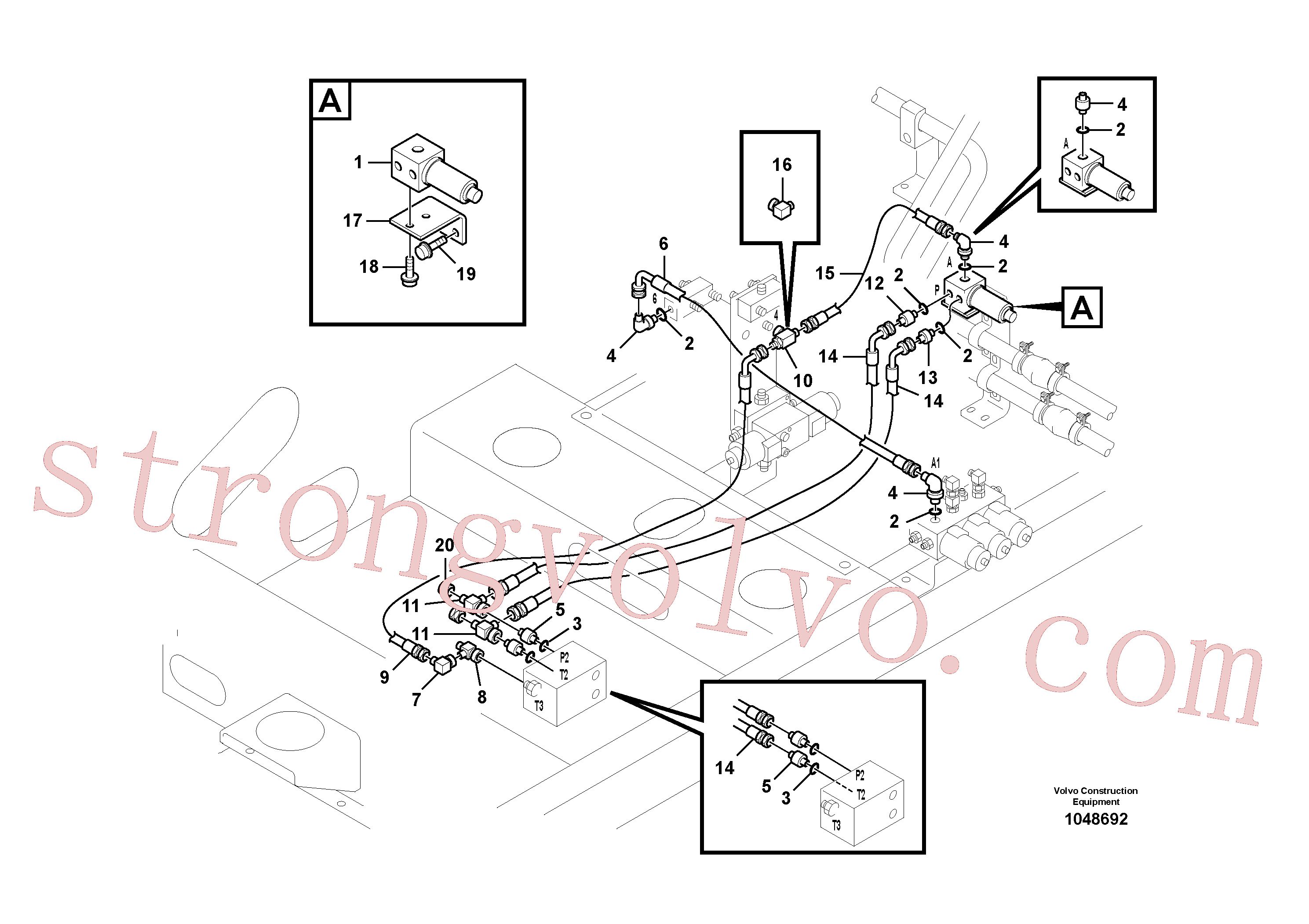 SA9451-02205 Pilot Volvo escavadeira