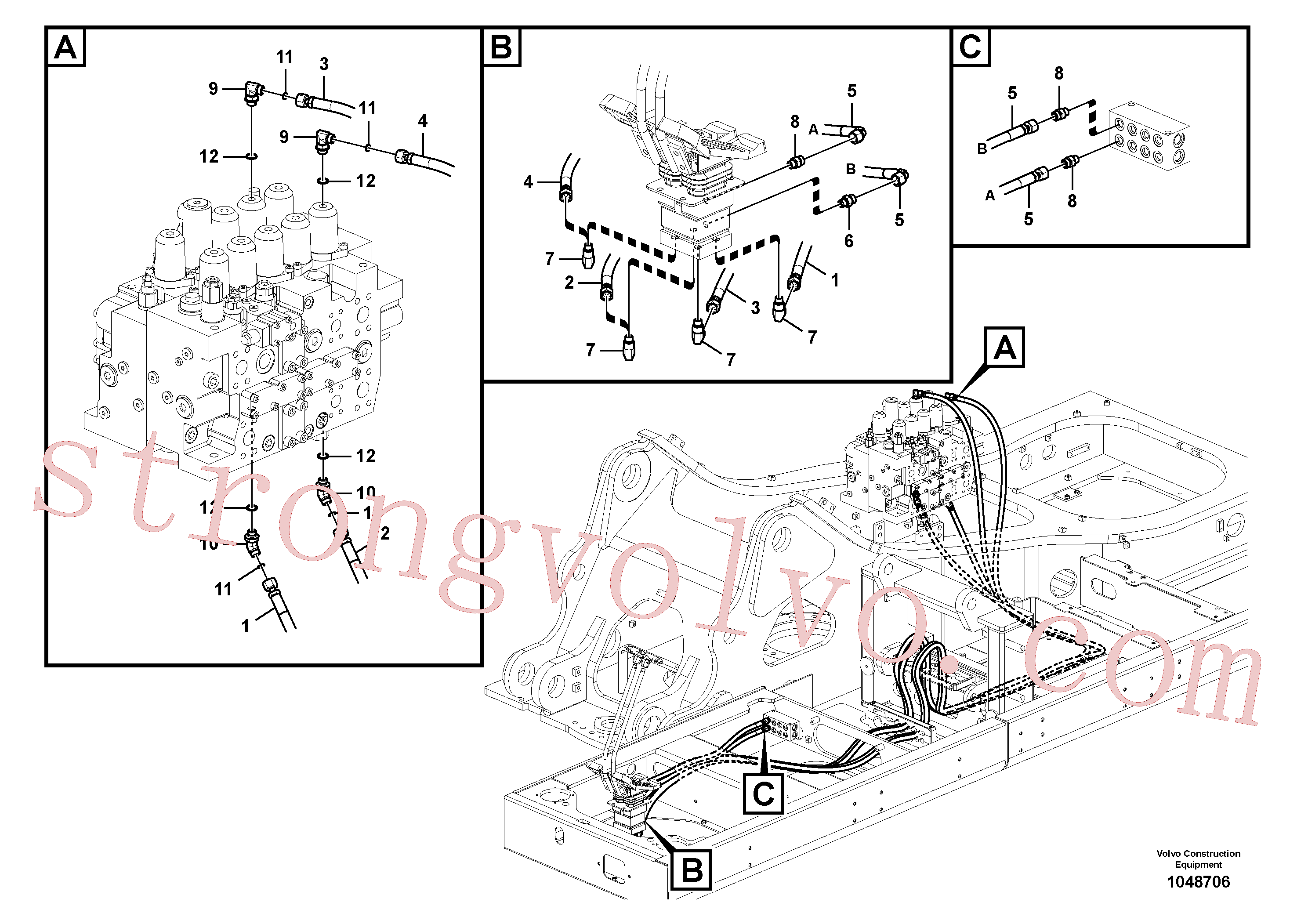 Volvo Acessórios para escavadeira SA9403-03224 Rockmaster/1SC Acessórios