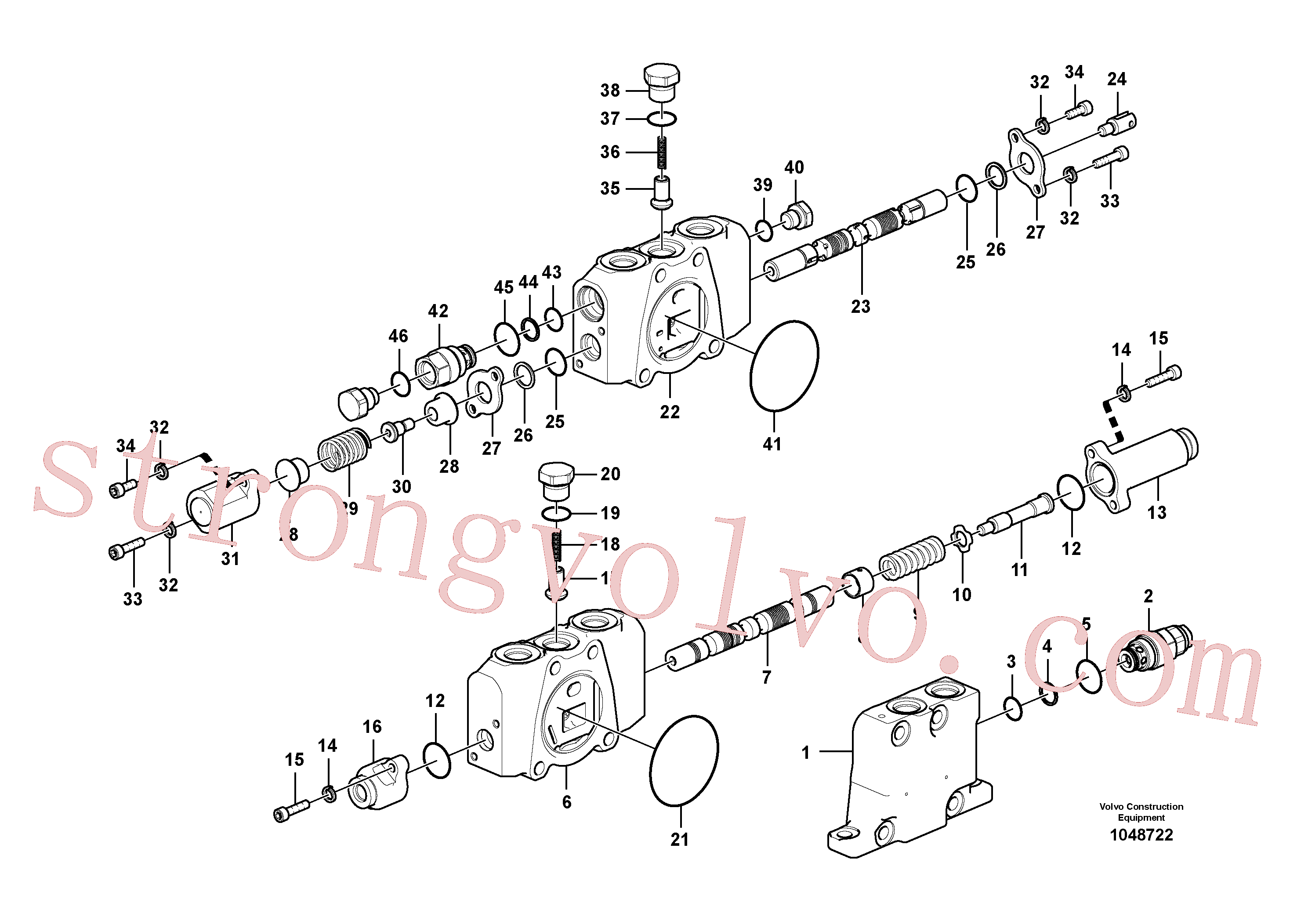 Atacado SA7253-03070 Guide Volvo escavadeira