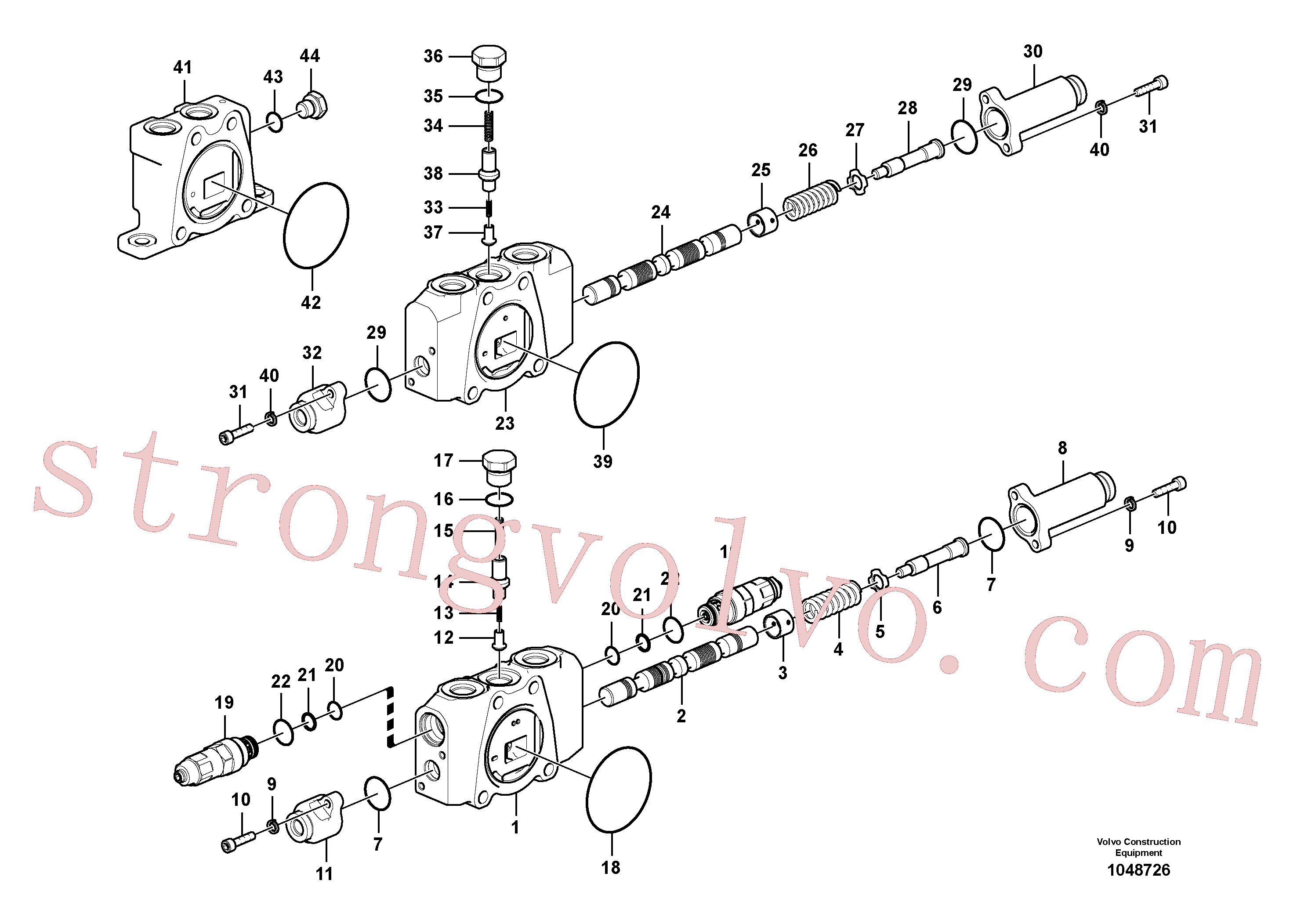 SA7252-01103 Volvo Válvula mestra de comando(1048726 Montagem)
