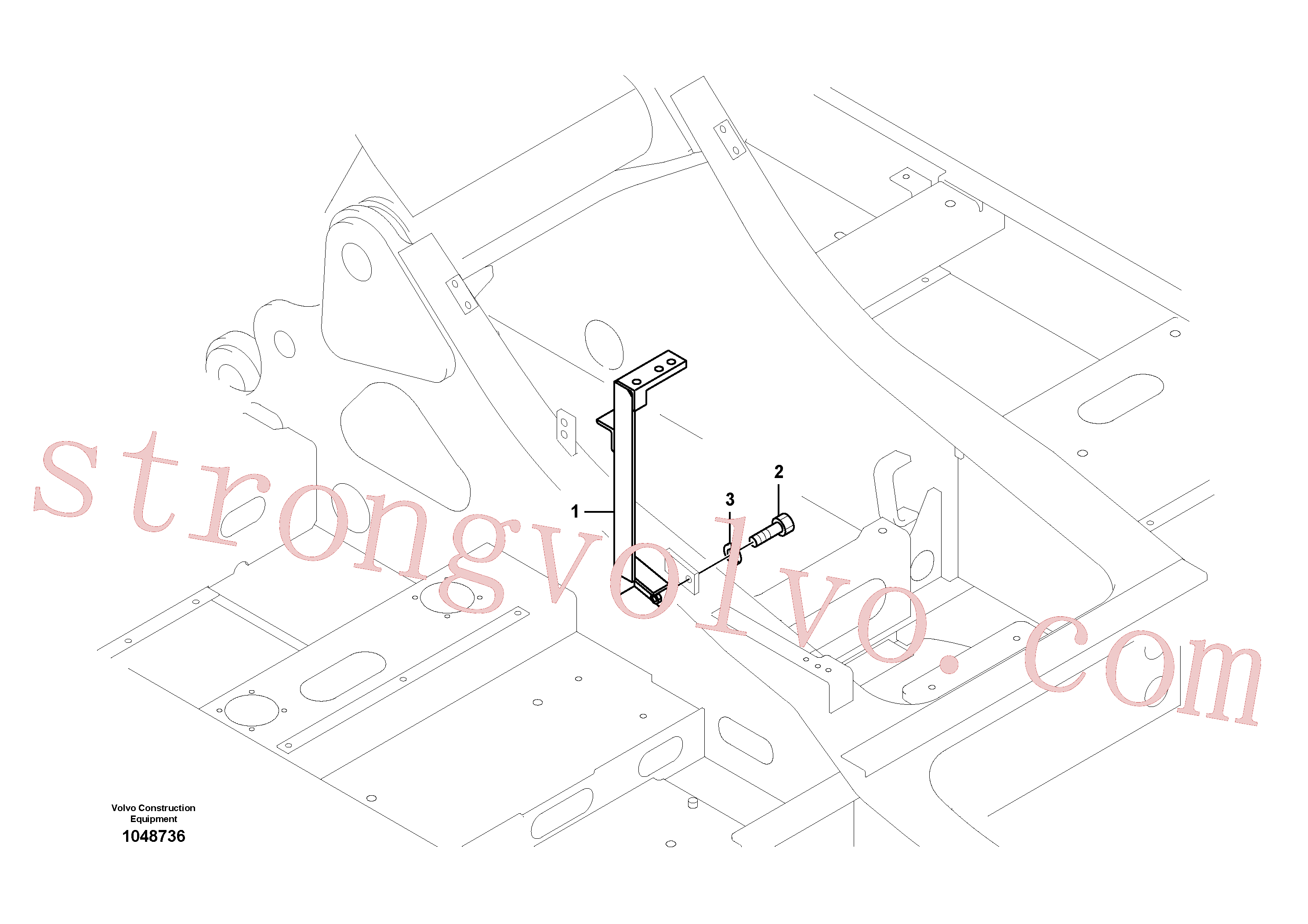 VOE14518882 Suporte Volvo escavadeira