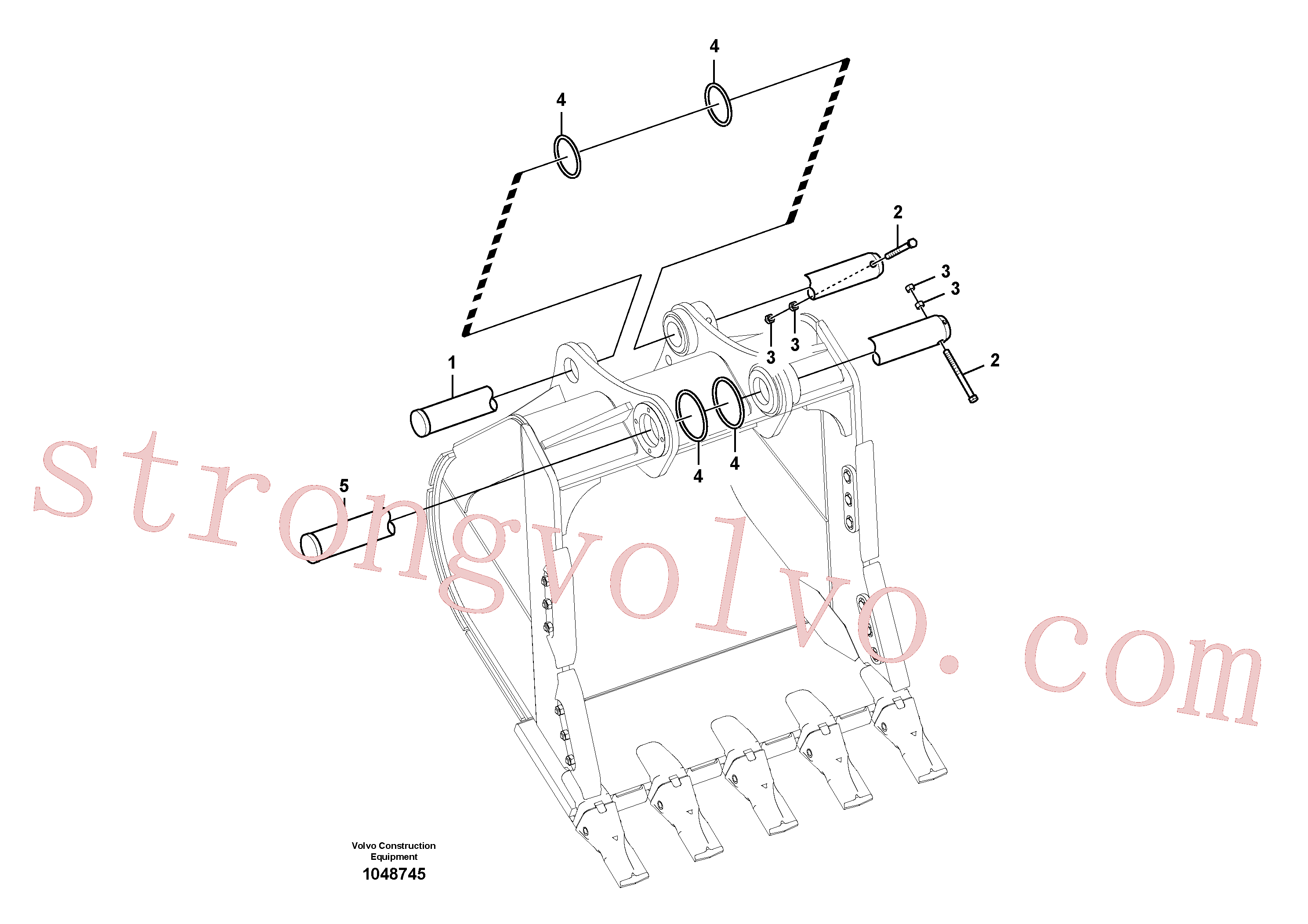 VOE14515717 Volvo Tirantes ao balde(1048745 Montagem)