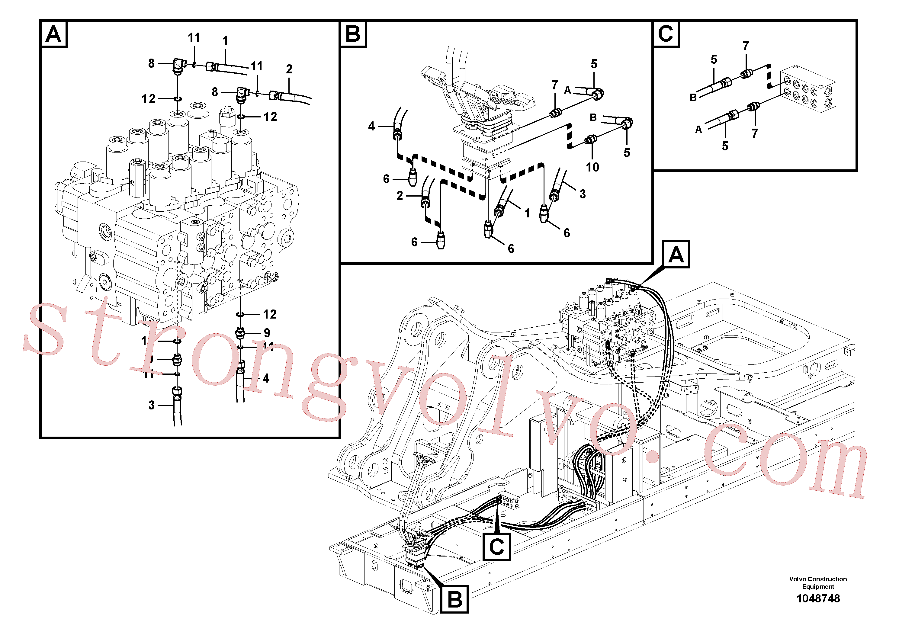 Volvo Montagem VOE15135764 Mangueira completa Acessórios