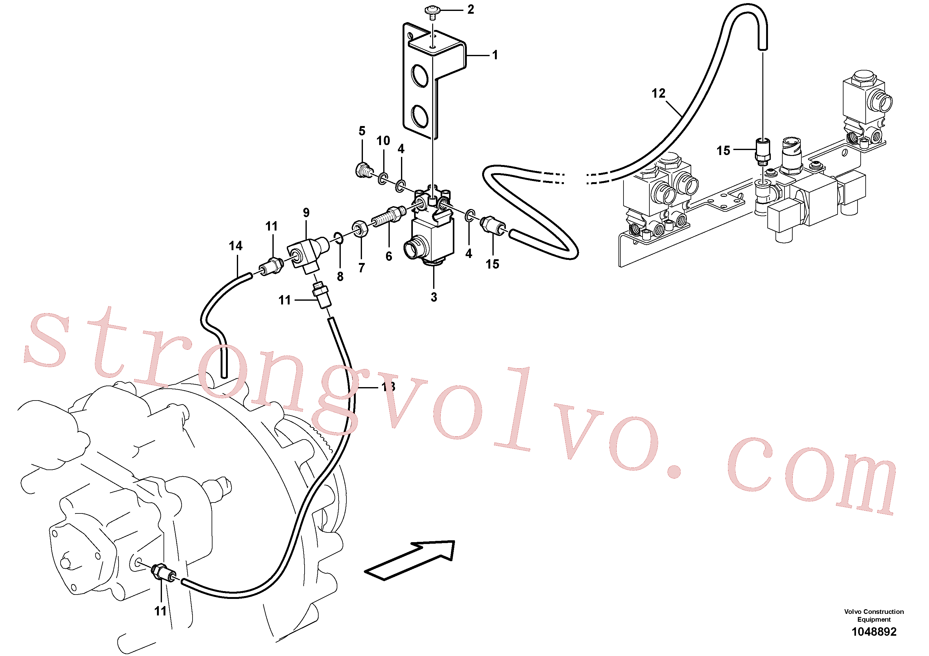 VOE980832 Volvo Sistema de ar comprimido, unidade automática ATC(1048892 Montagem)