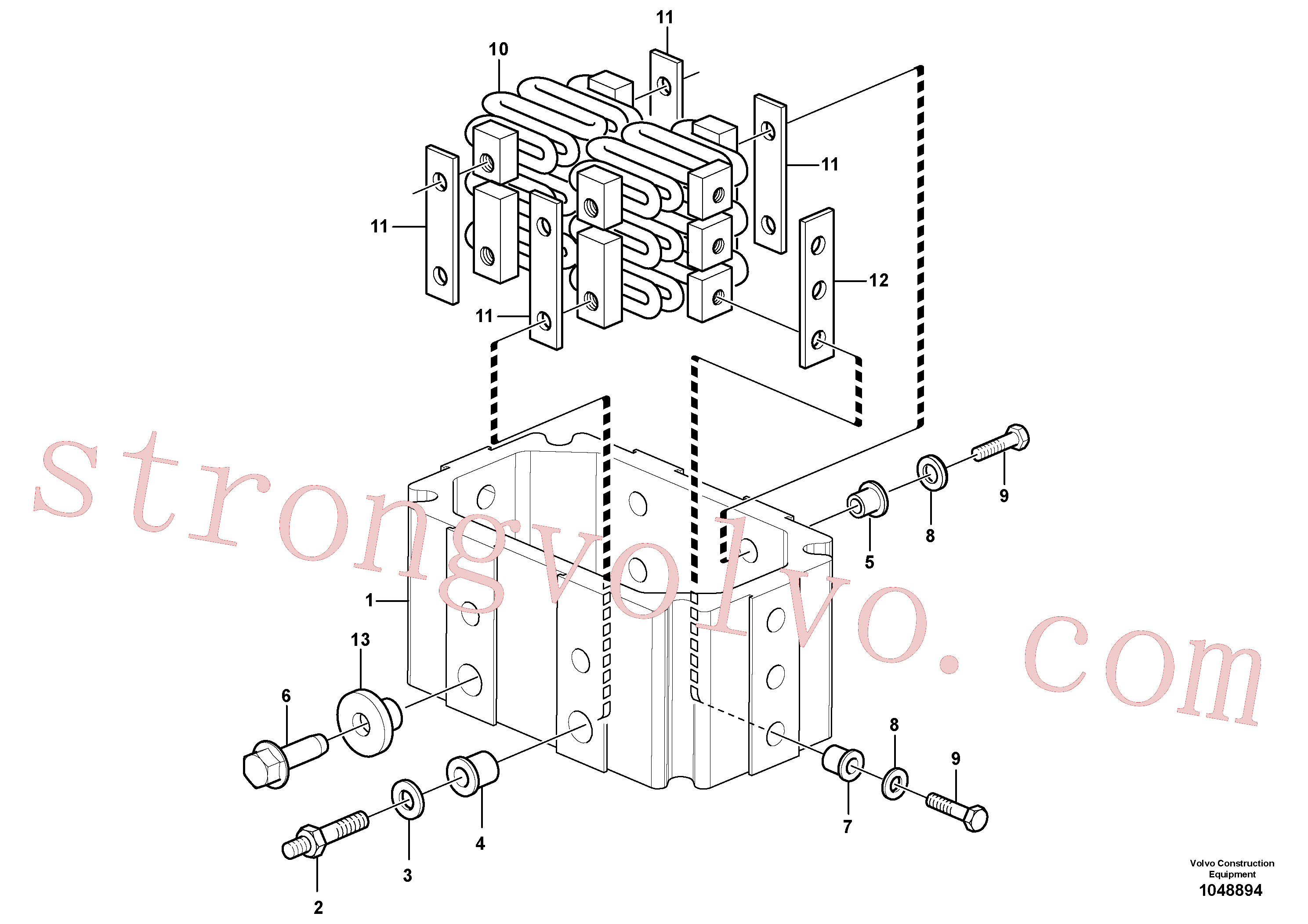 VOE969409 Volvo Pré-aquecedor(1048894 Montagem)