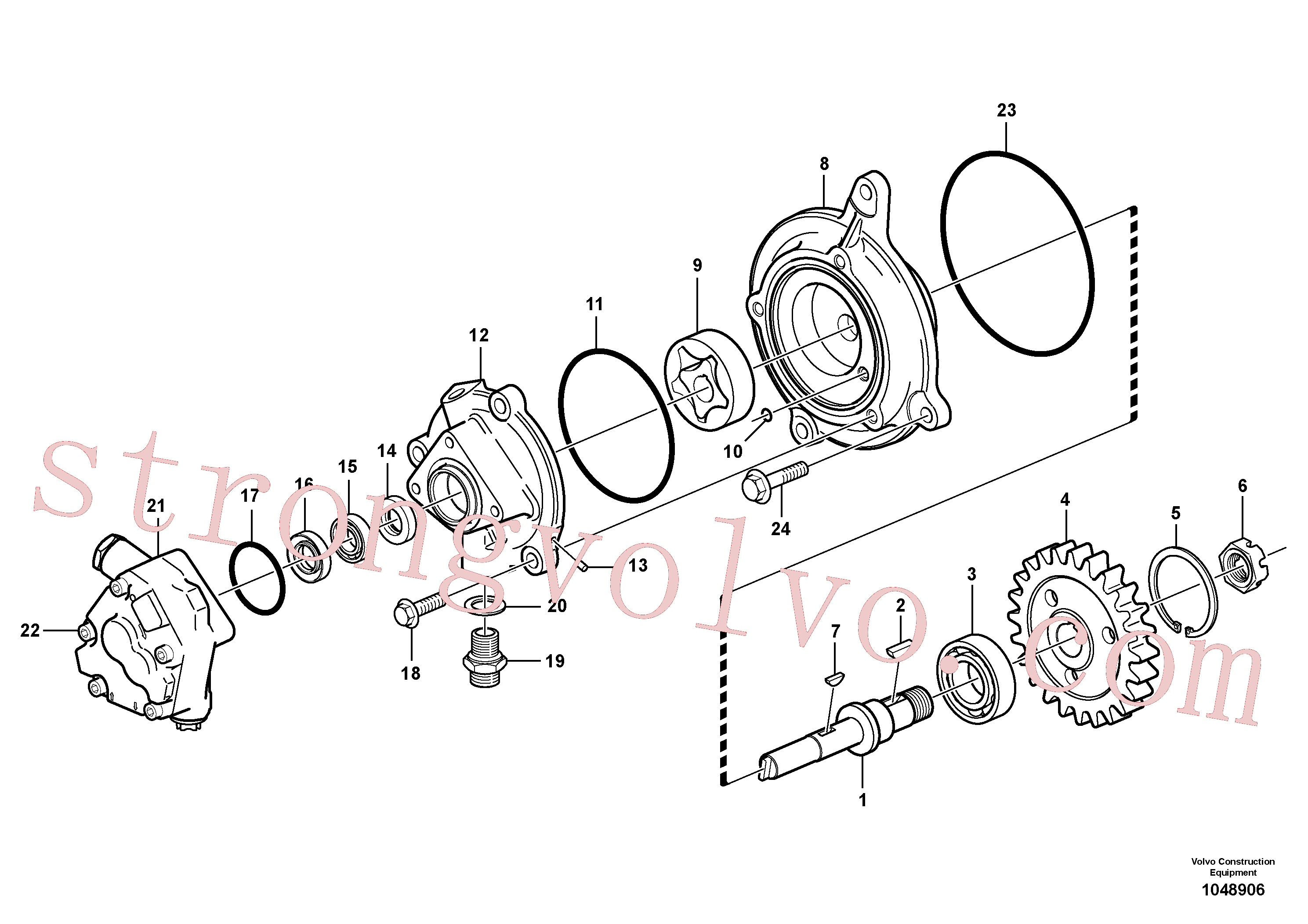 China Made VOE977030 Anel-o Volvo Acessórios para escavadeira