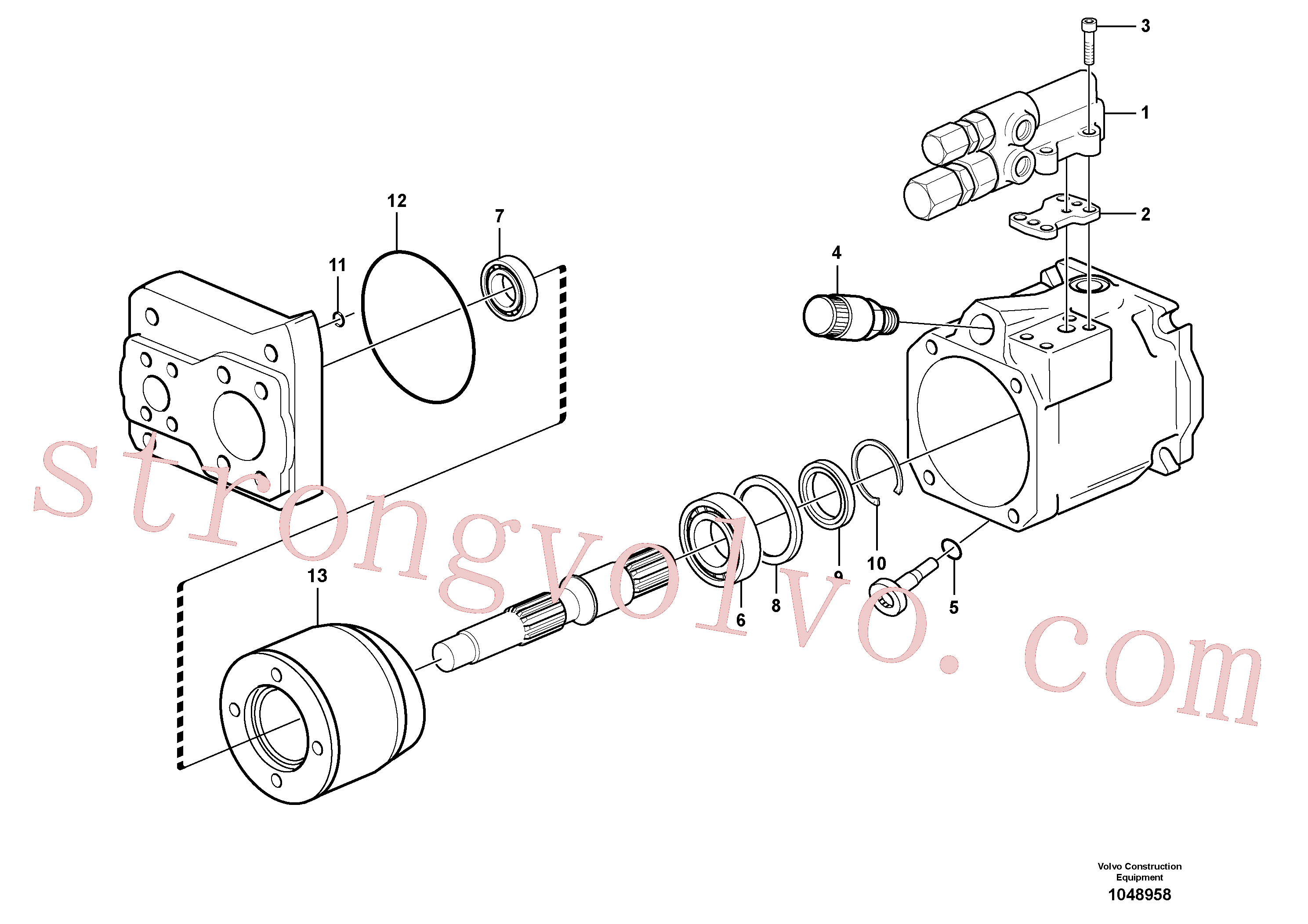 VOE11713273 Volvo Bomba hidráulica(1048958 Montagem)