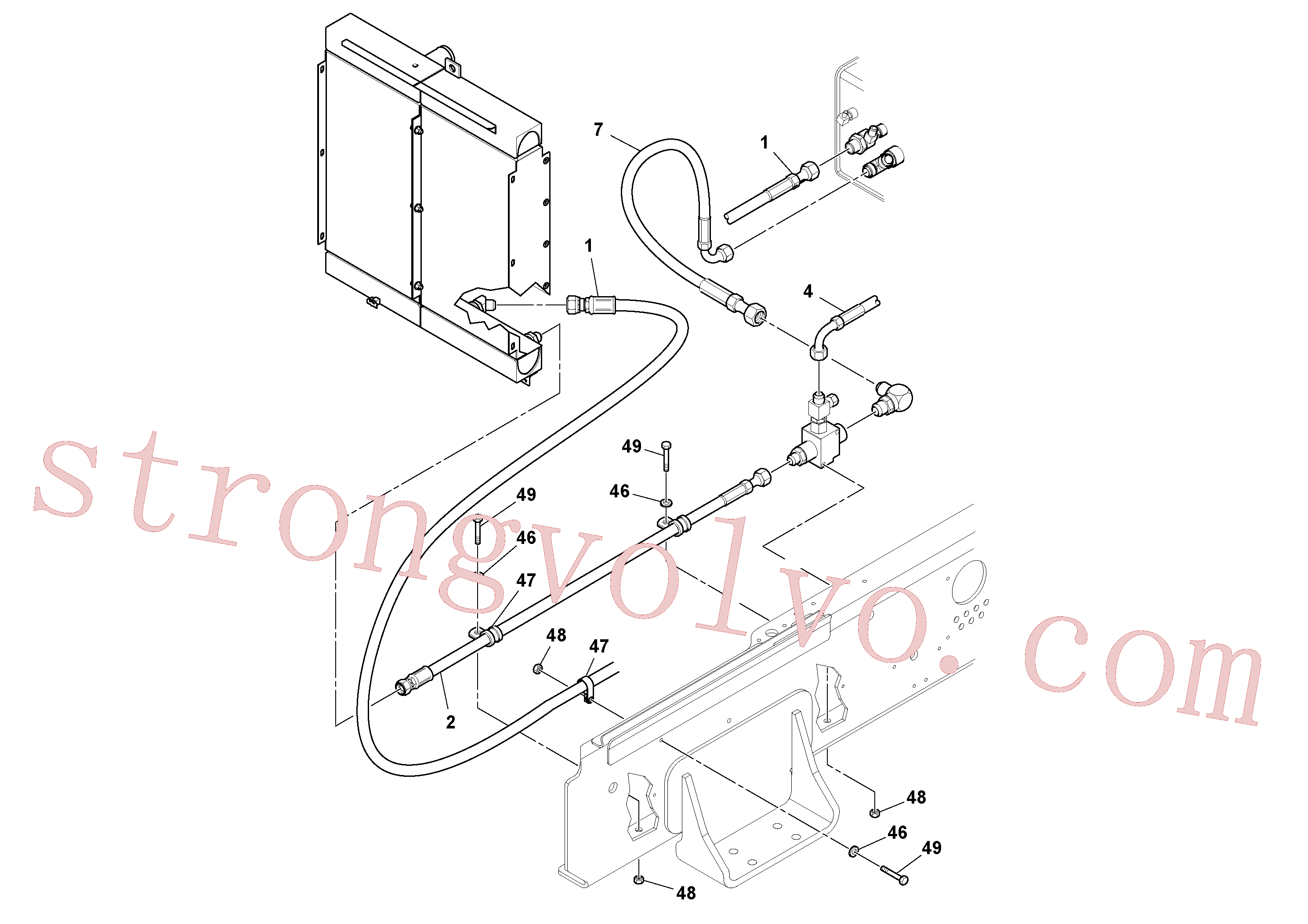 RM13207873 Volvo Instalação de mangueiras(1048980 Montagem)