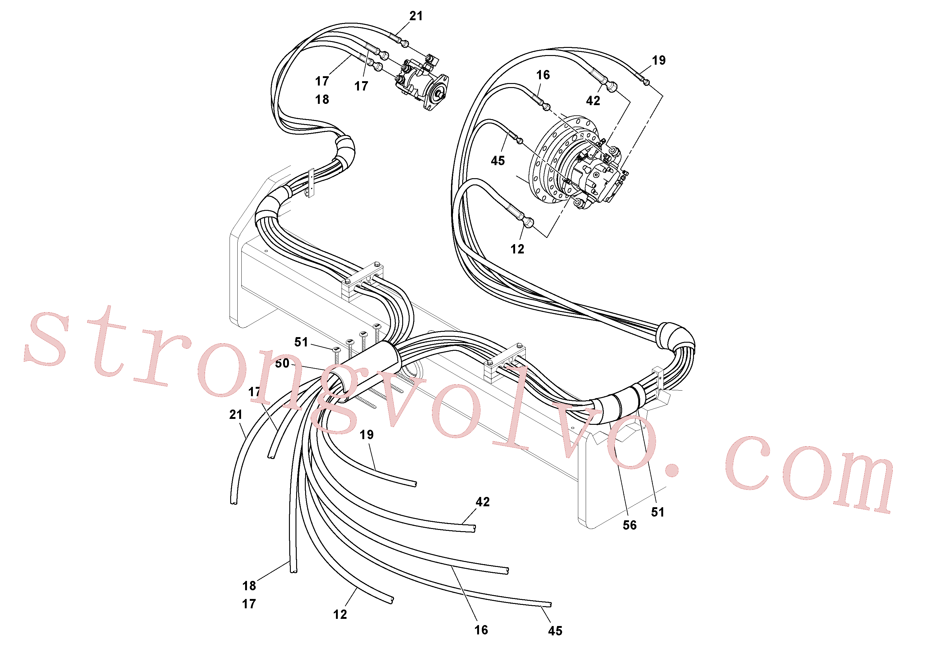 RM13319355 Mangueira Volvo escavadeira