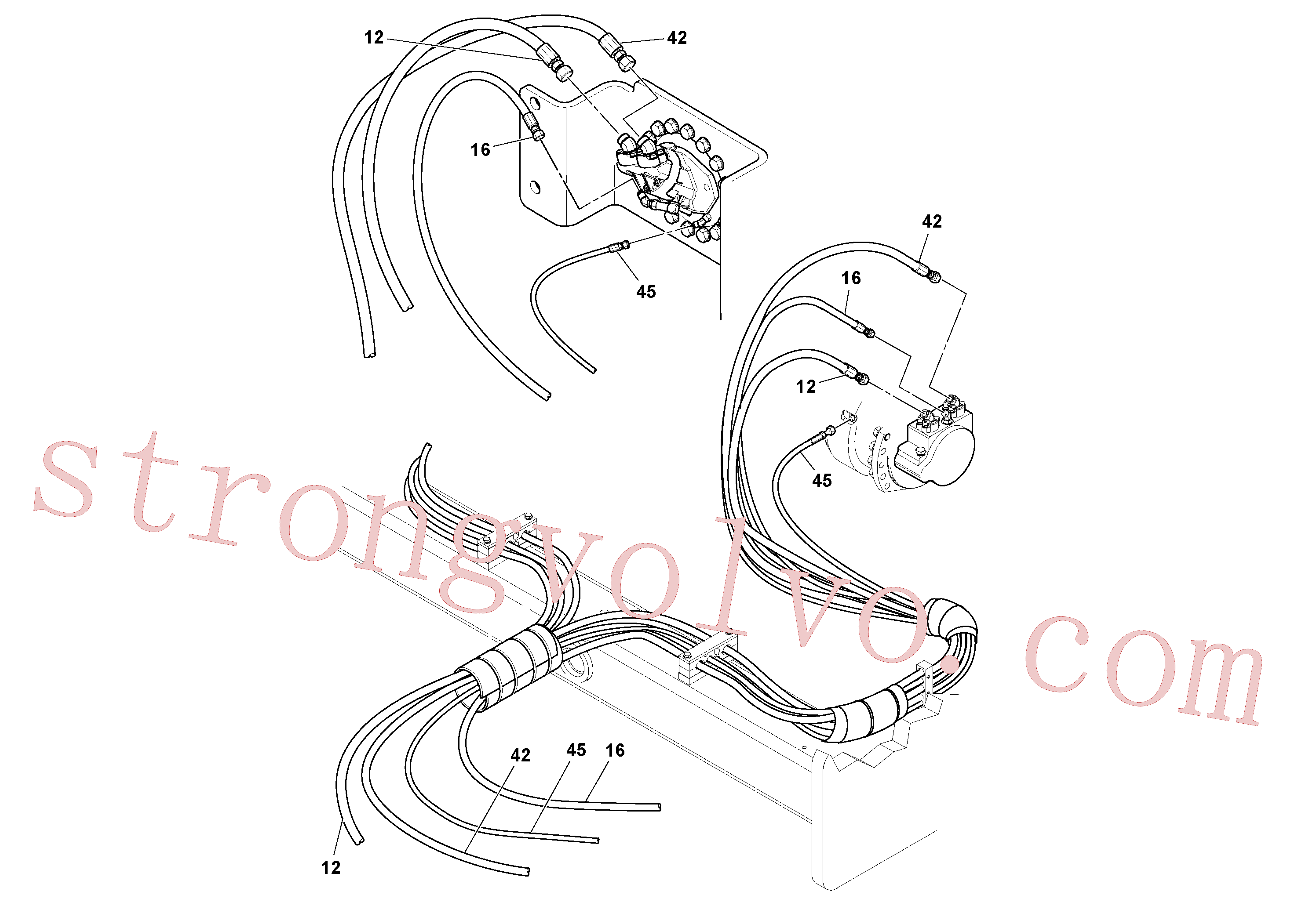 RM13319355 Volvo Instalação de mangueiras(1048986 Montagem)
