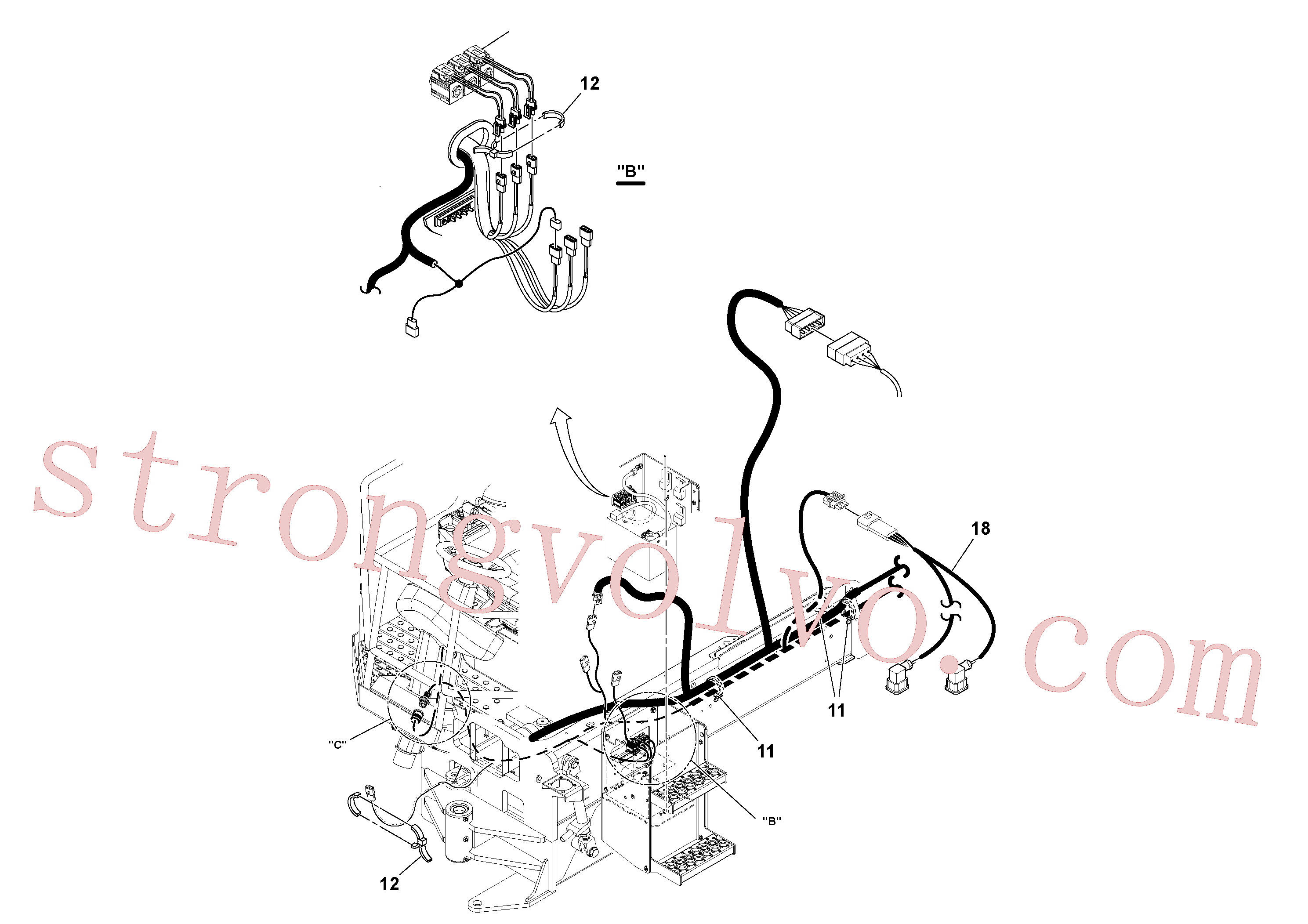 Volvo Montagem RM58820168 Arame trava Acessórios