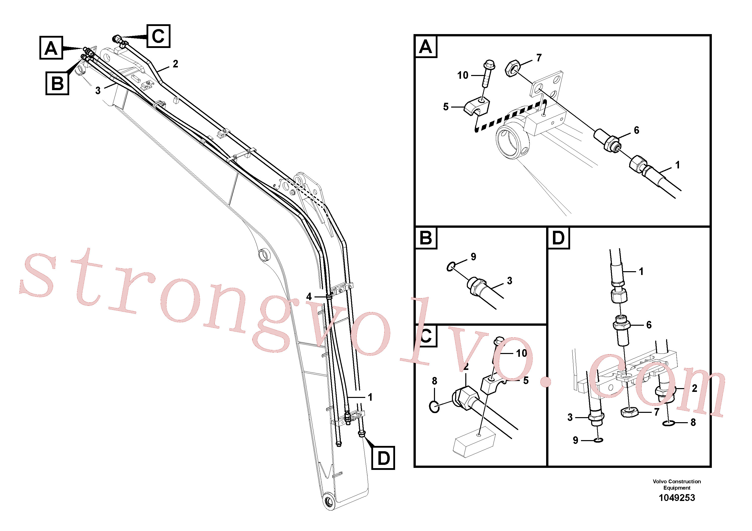 Atacado VOE14599936 Mangueira Volvo escavadeira