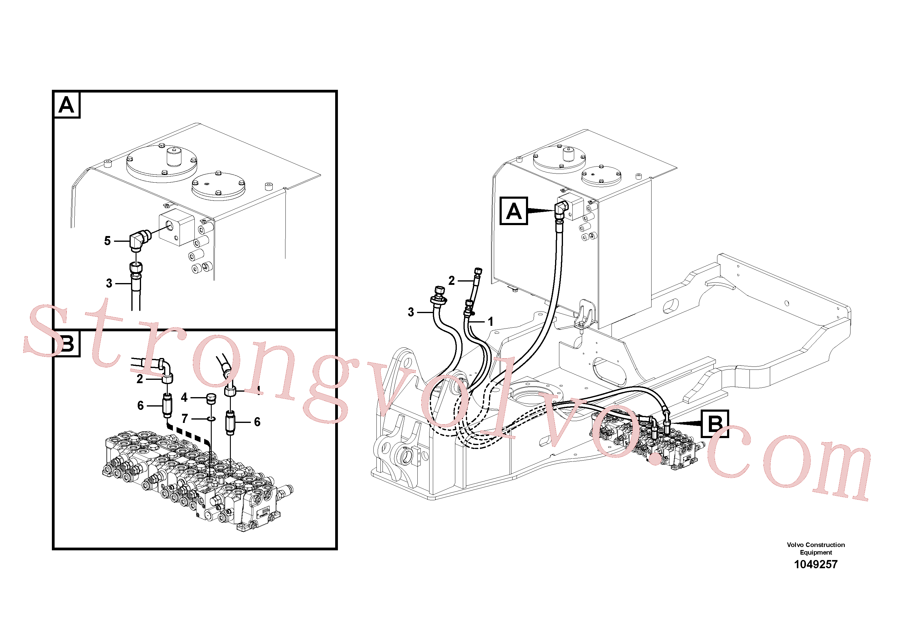 Volvo Montagem VOE14882130 Mangueira completa Acessórios