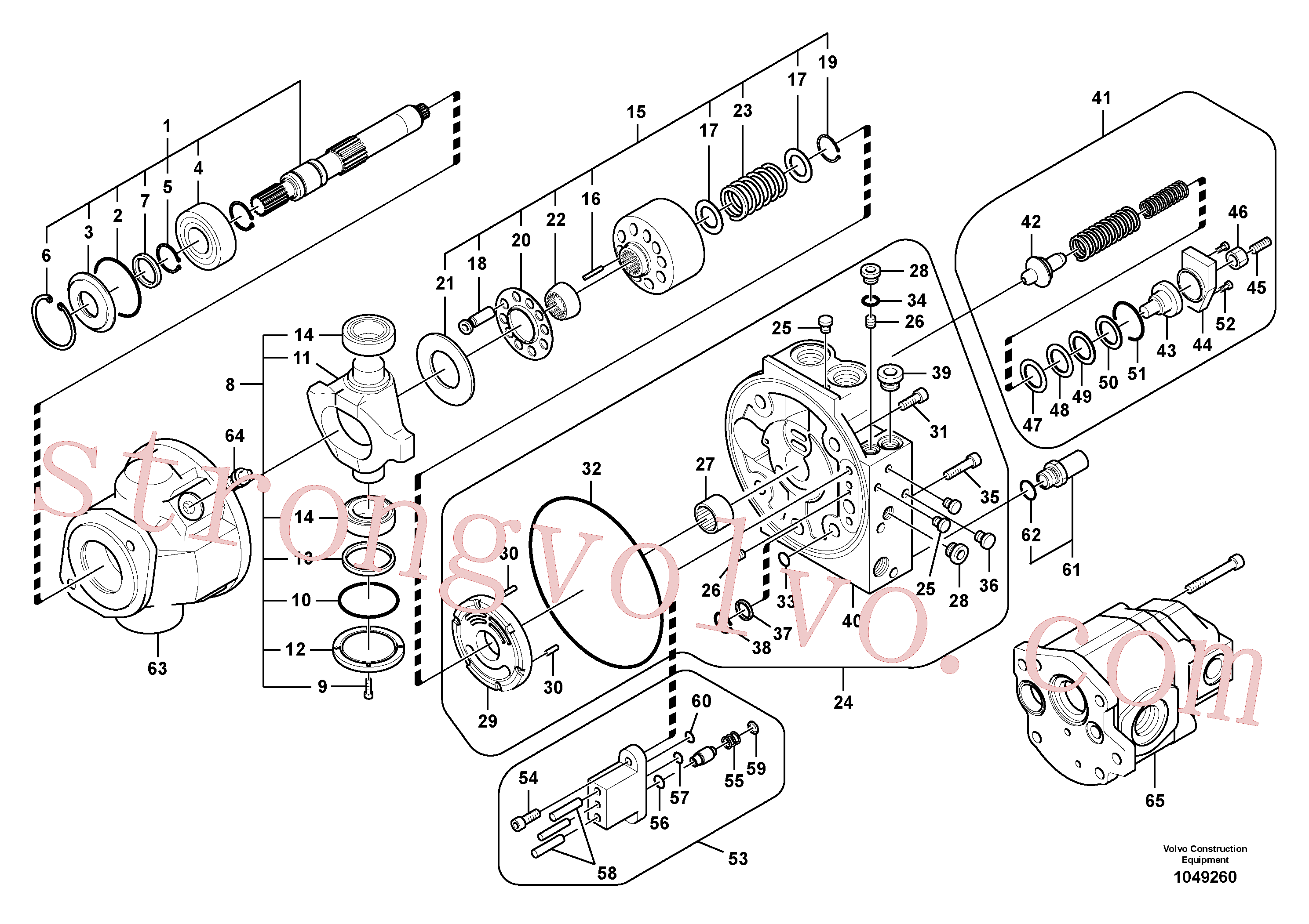 SA8230-15450 Volvo Bomba hidráulica(1049260 Montagem)