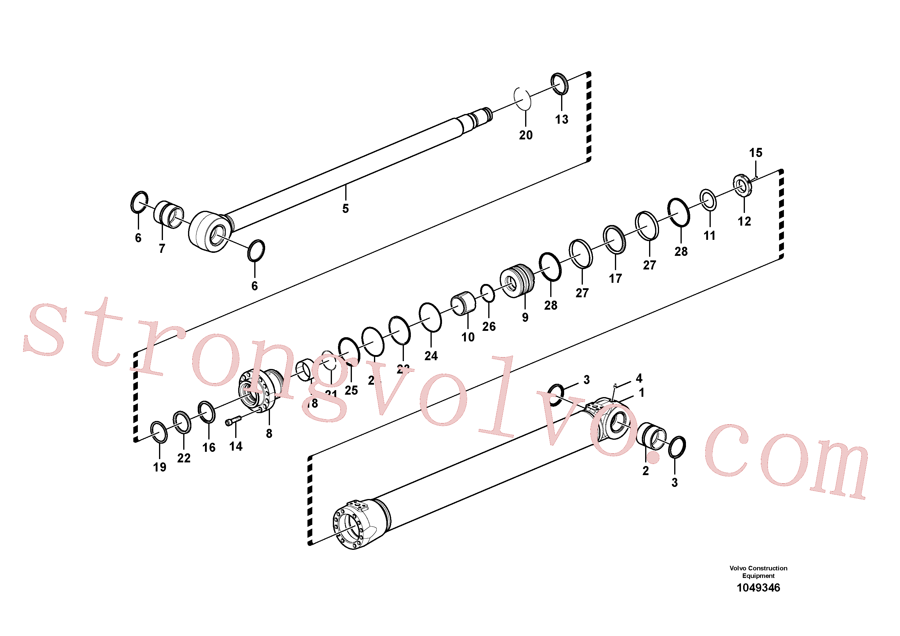 VOE14602132 Tube Volvo escavadeira