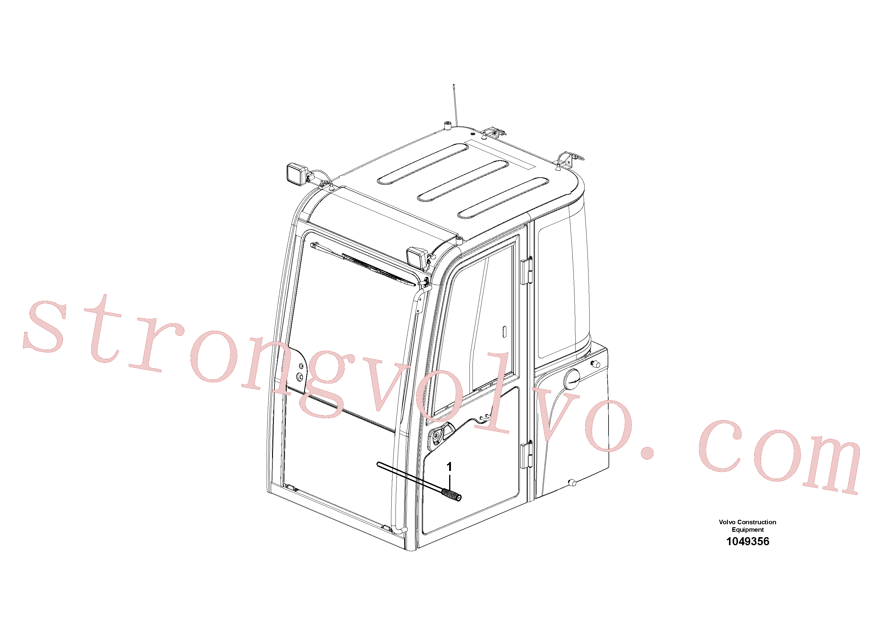 VOE15626831 Volvo Suporte de acoplamento, QuickFit(1049356 Montagem)