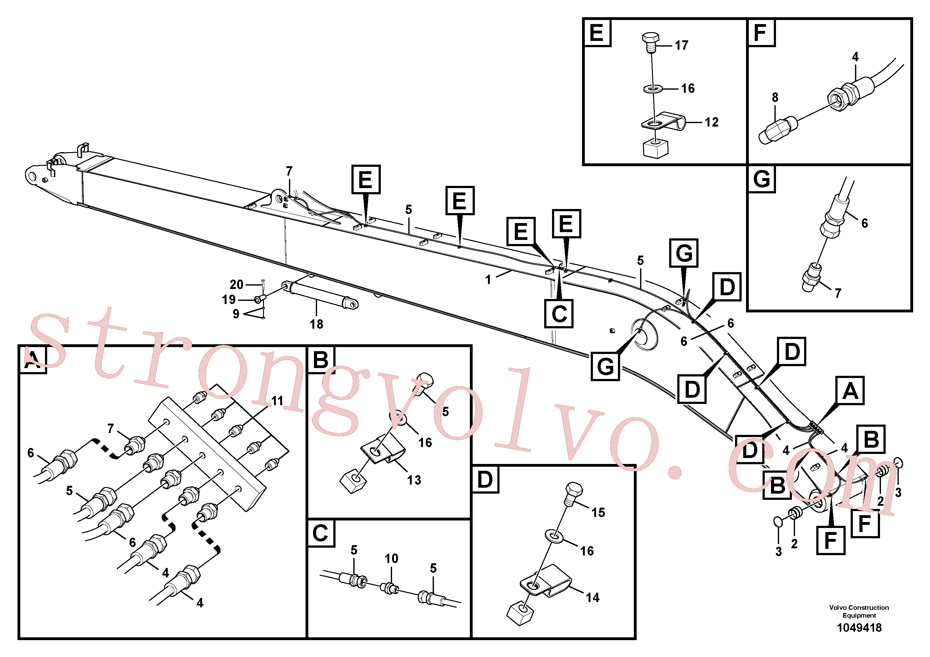 VOE14546808 Articulação Volvo escavadeira
