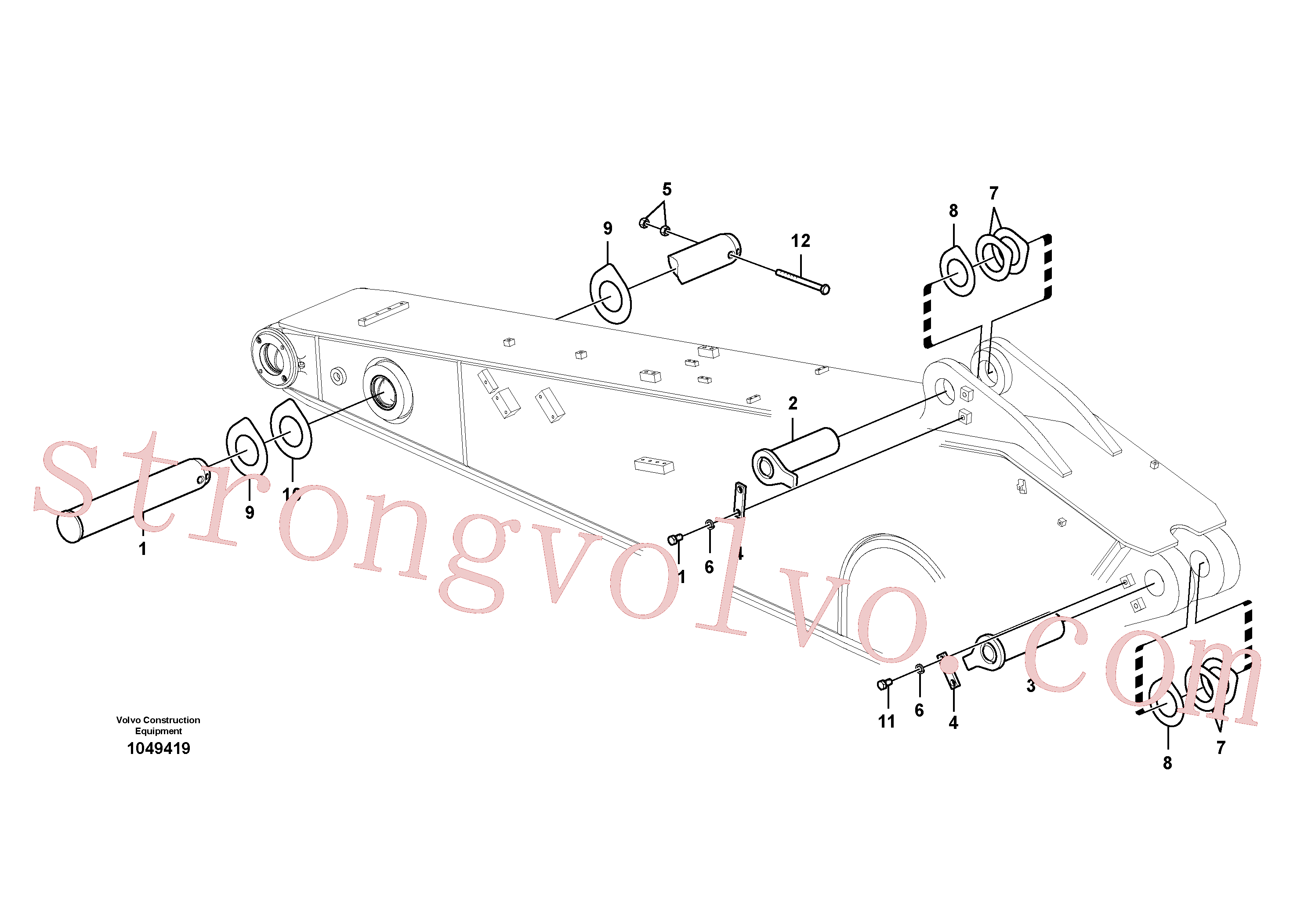 VOE14517050 Volvo Elos do braço de afundamento(1049419 Montagem)