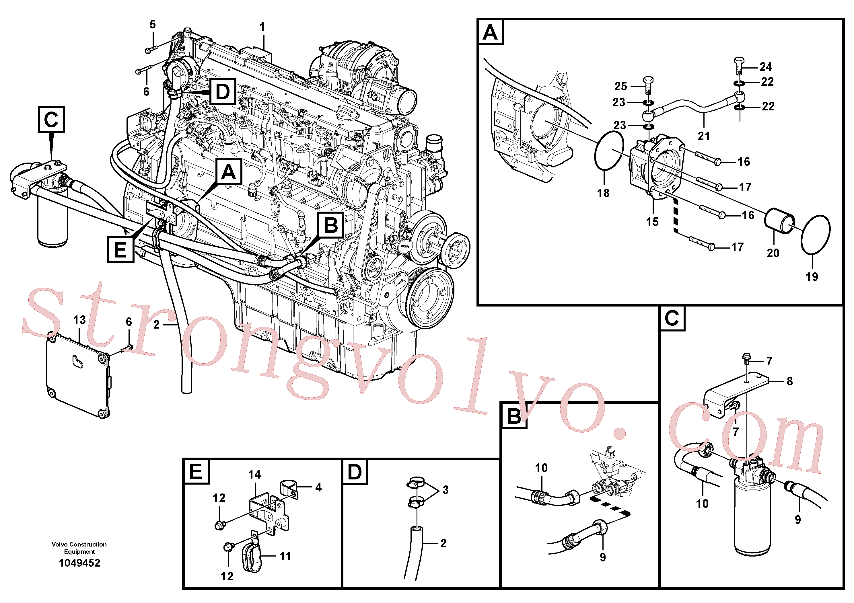 VOE20459170 Volvo Motor(1049452 Montagem)