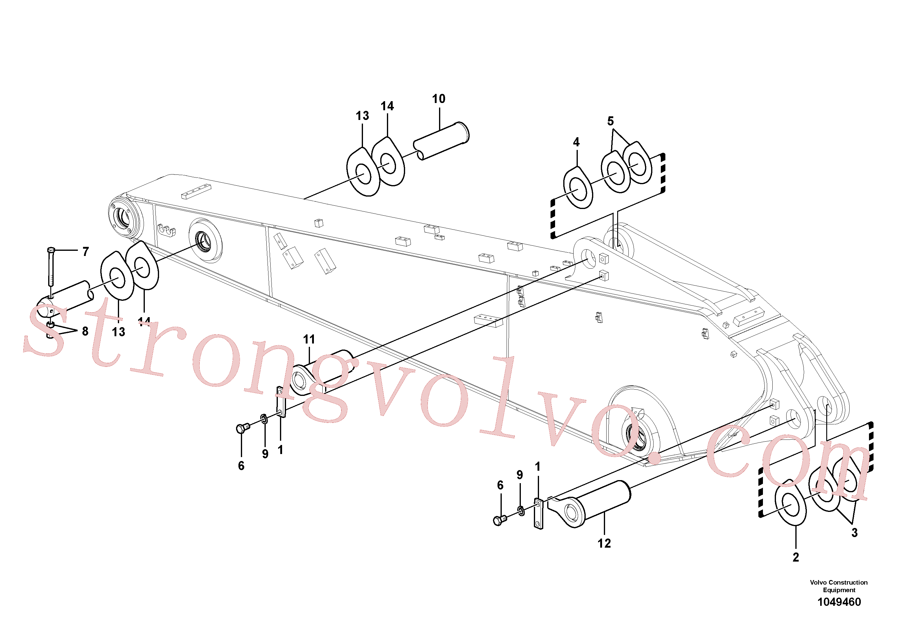 VOE992062 Volvo Elos do braço de afundamento(1049460 Montagem)