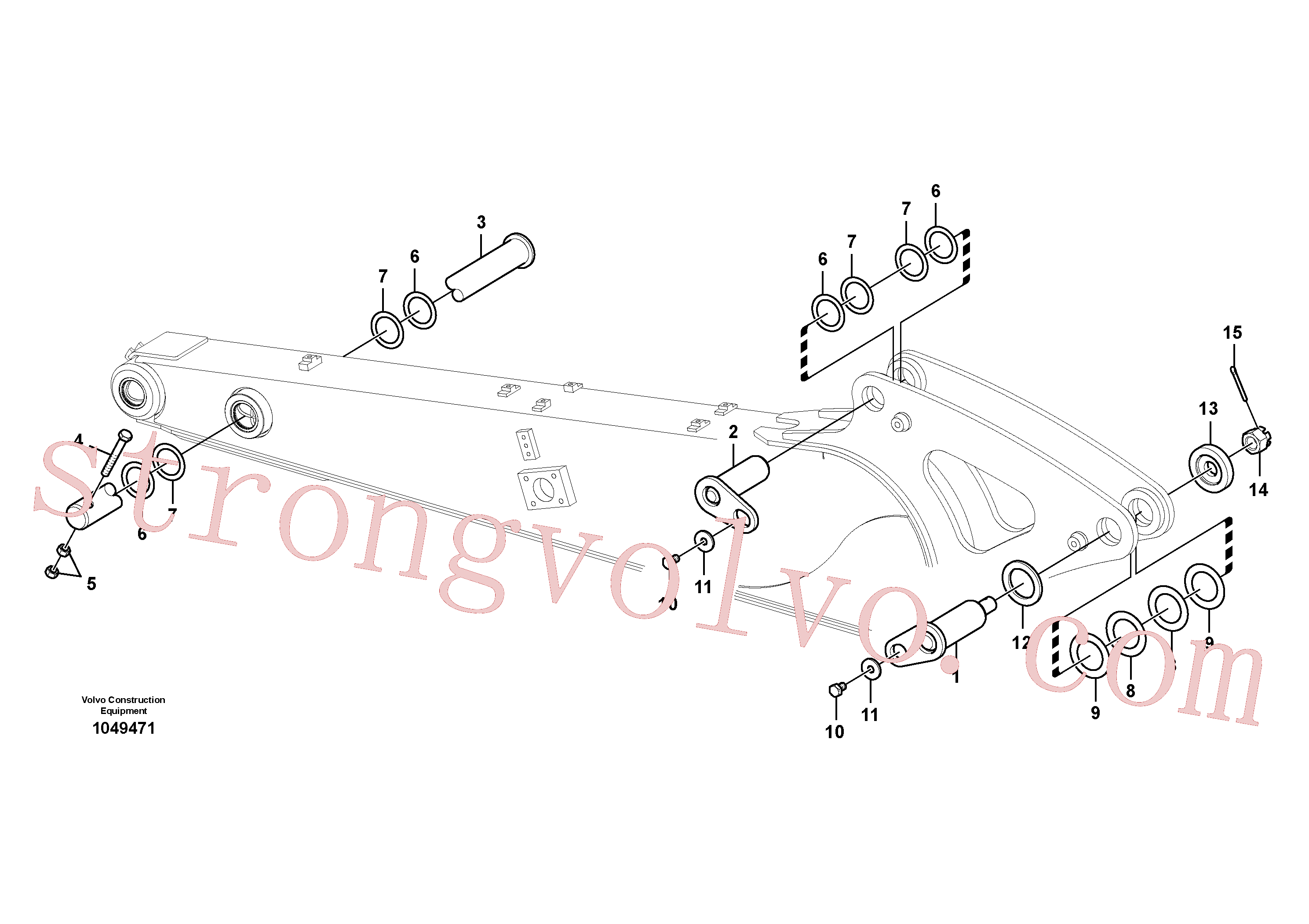 VOE14556290 Volvo Elos do braço de afundamento(1049471 Montagem)