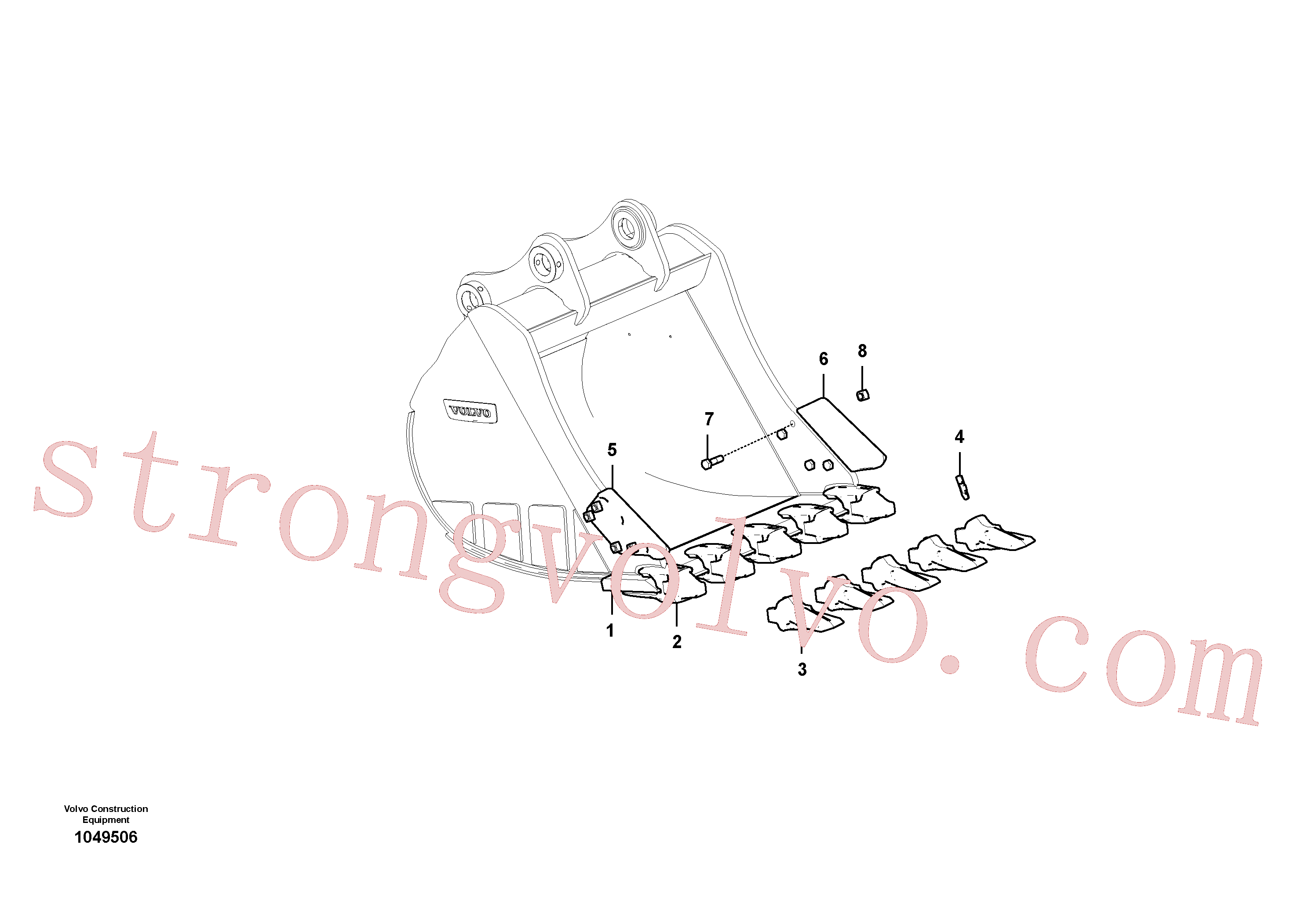 VOE14637216 Volvo Balde(1049506 Montagem)
