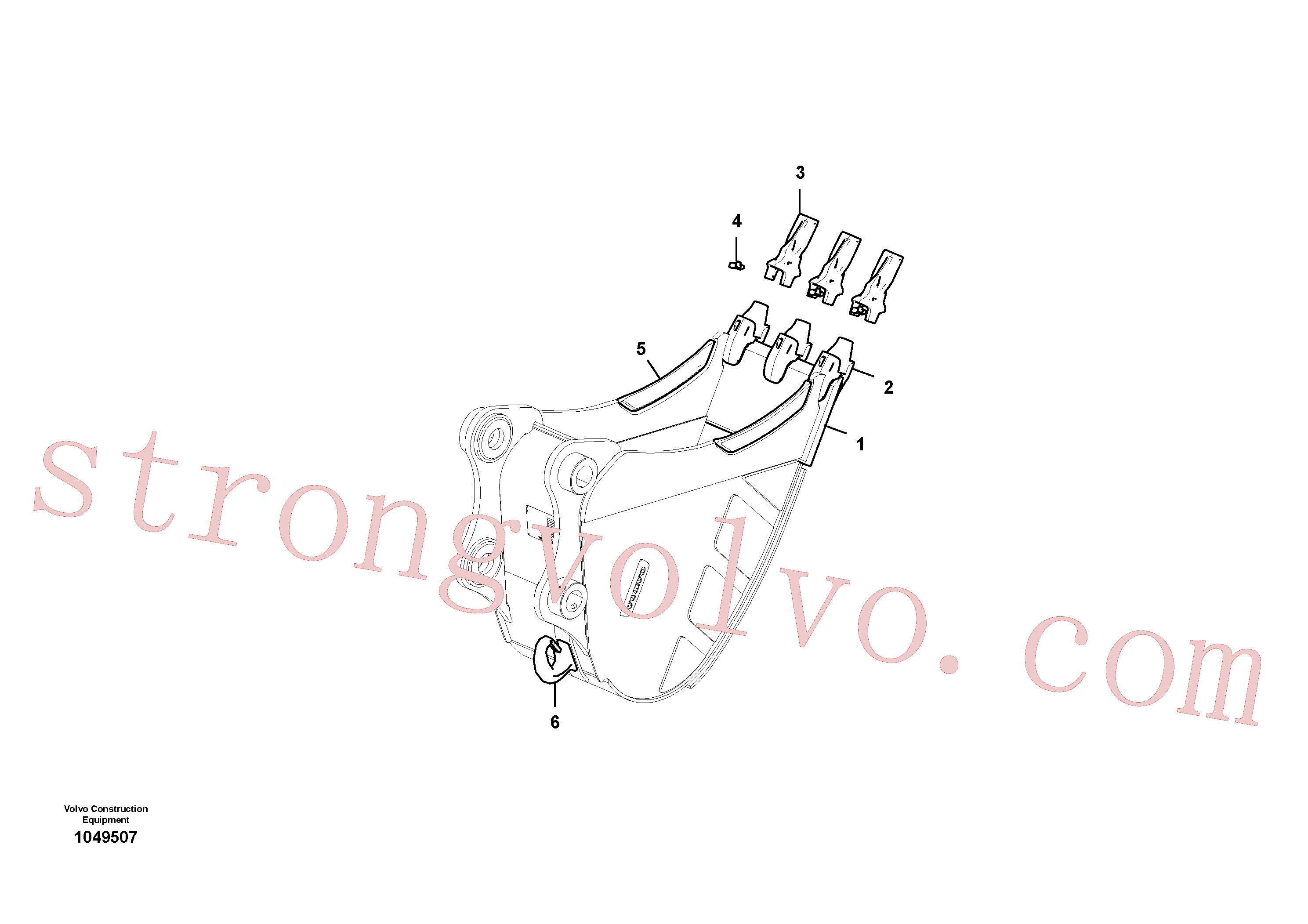 VOE14640952 Volvo Balde(1049507 Montagem)