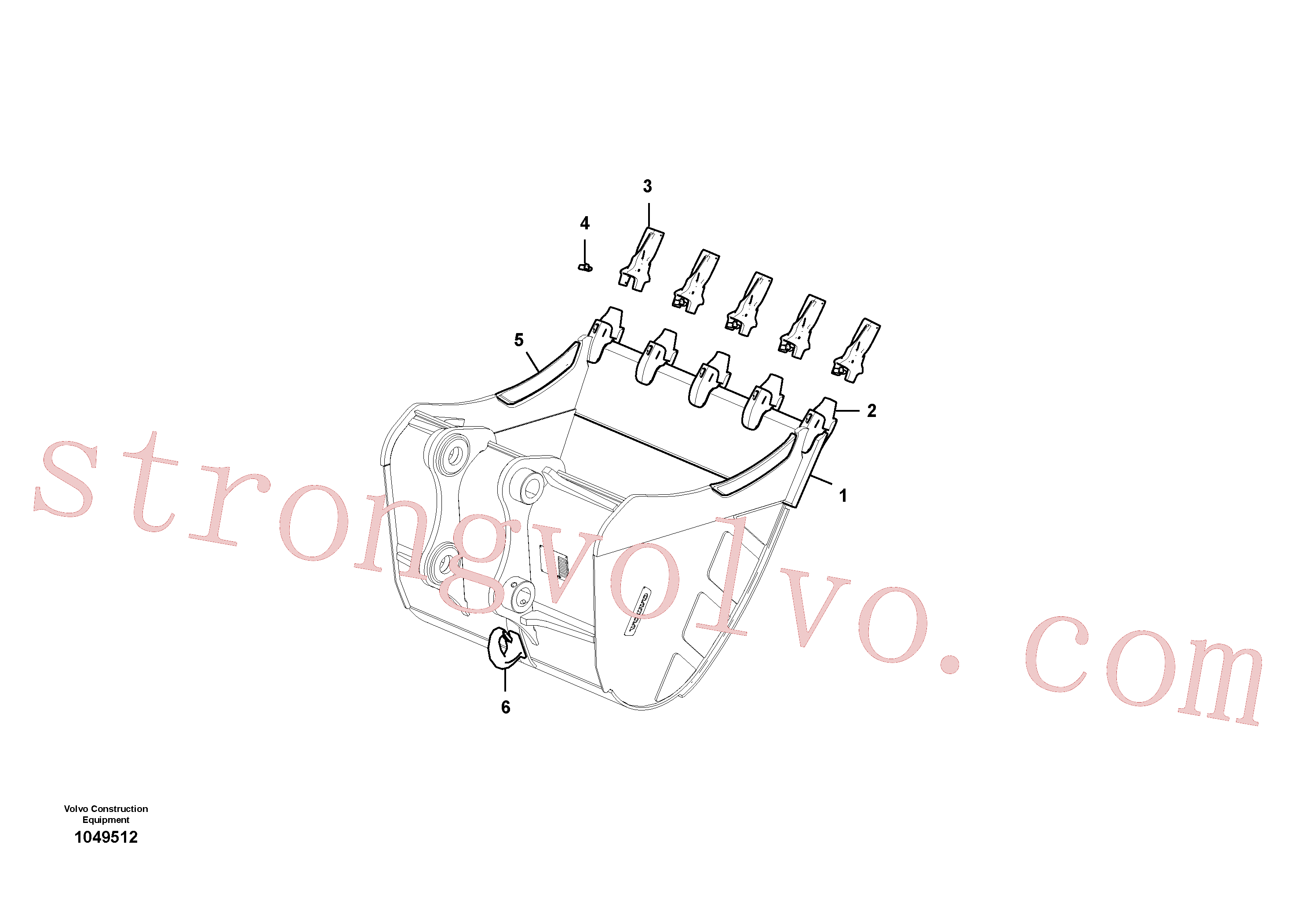 VOE14640952 Volvo Balde(1049512 Montagem)