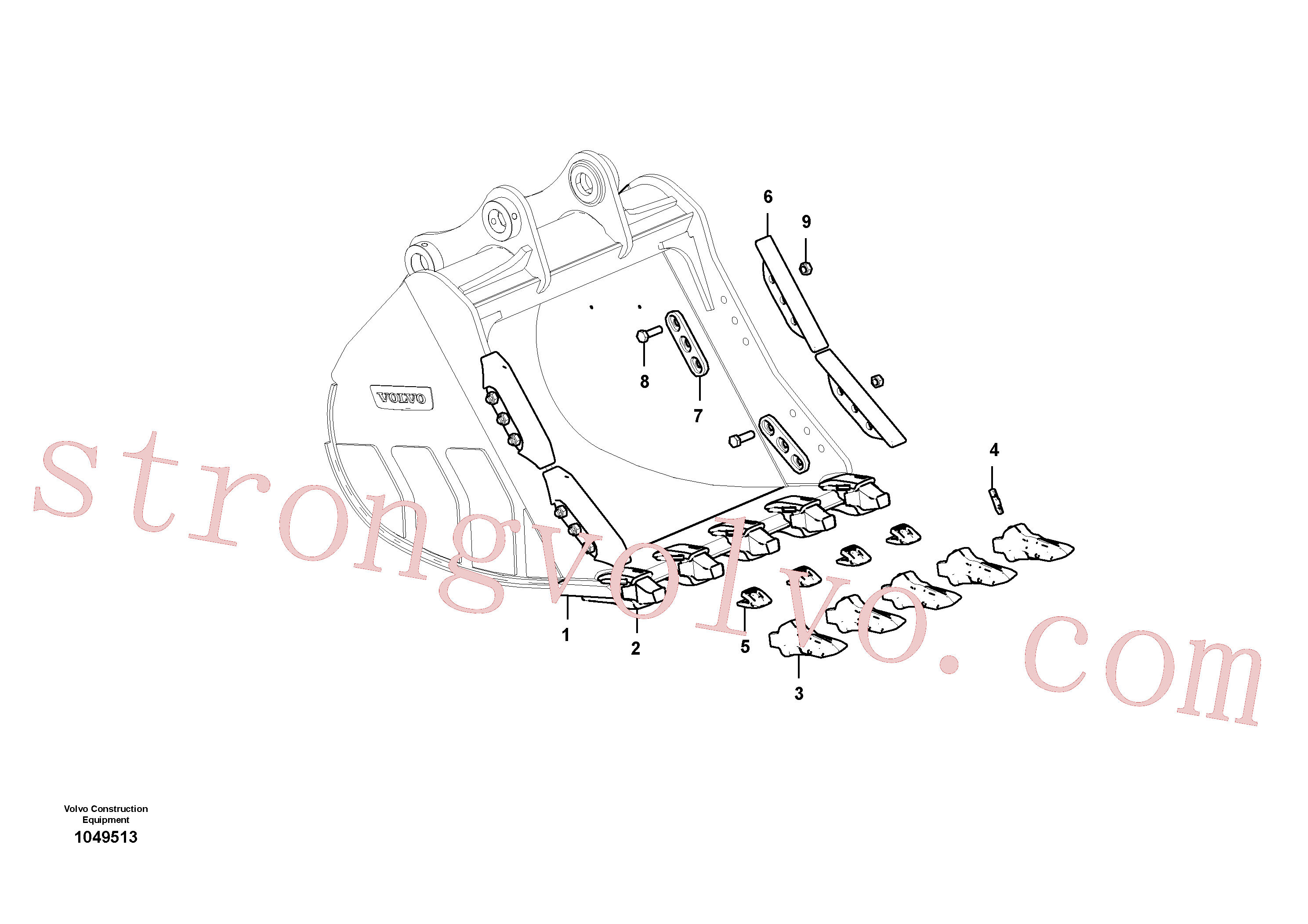 VOE983373 Volvo Balde(1049513 Montagem)