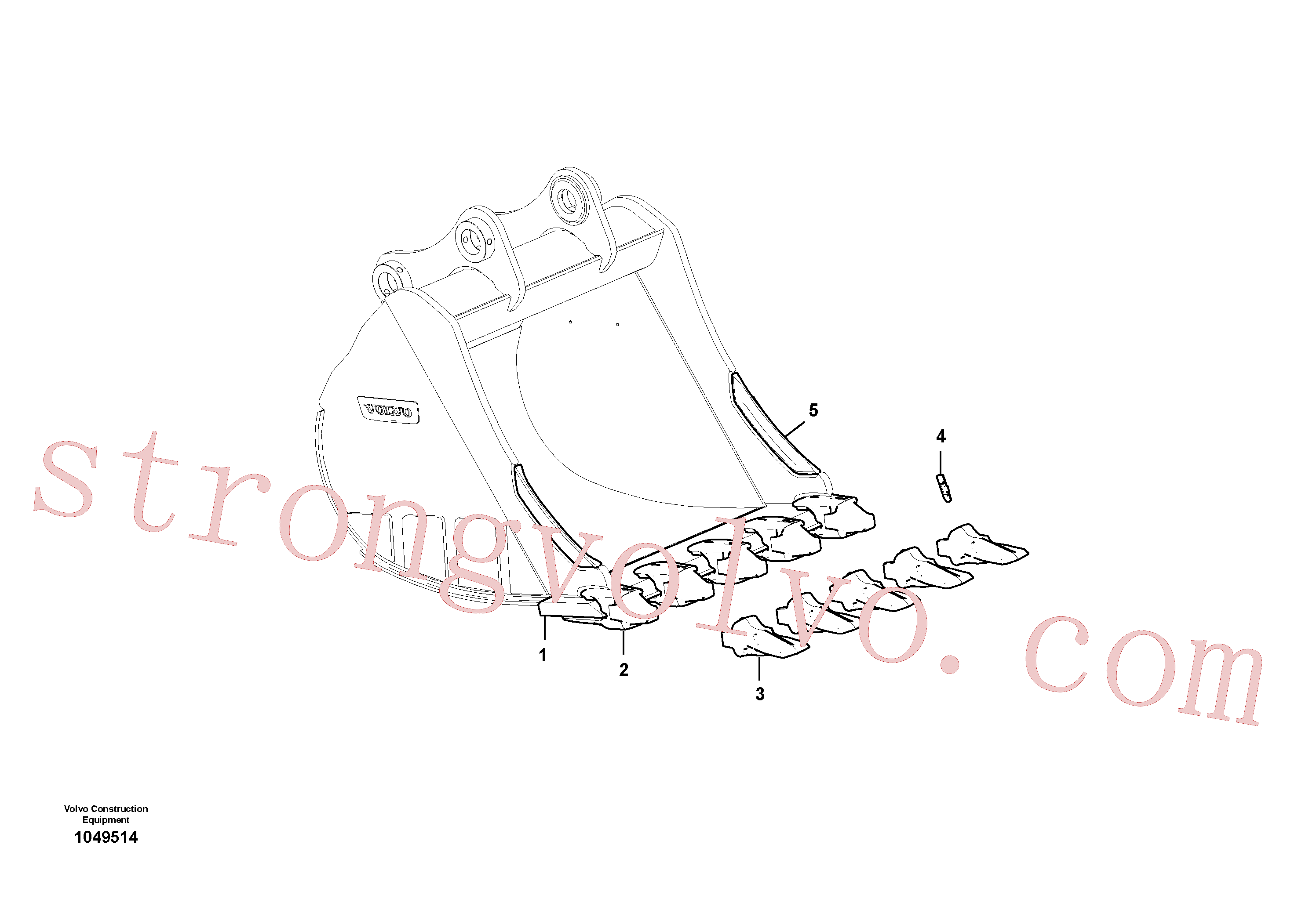 VOE14664583 Caçamba normal Volvo escavadeira
