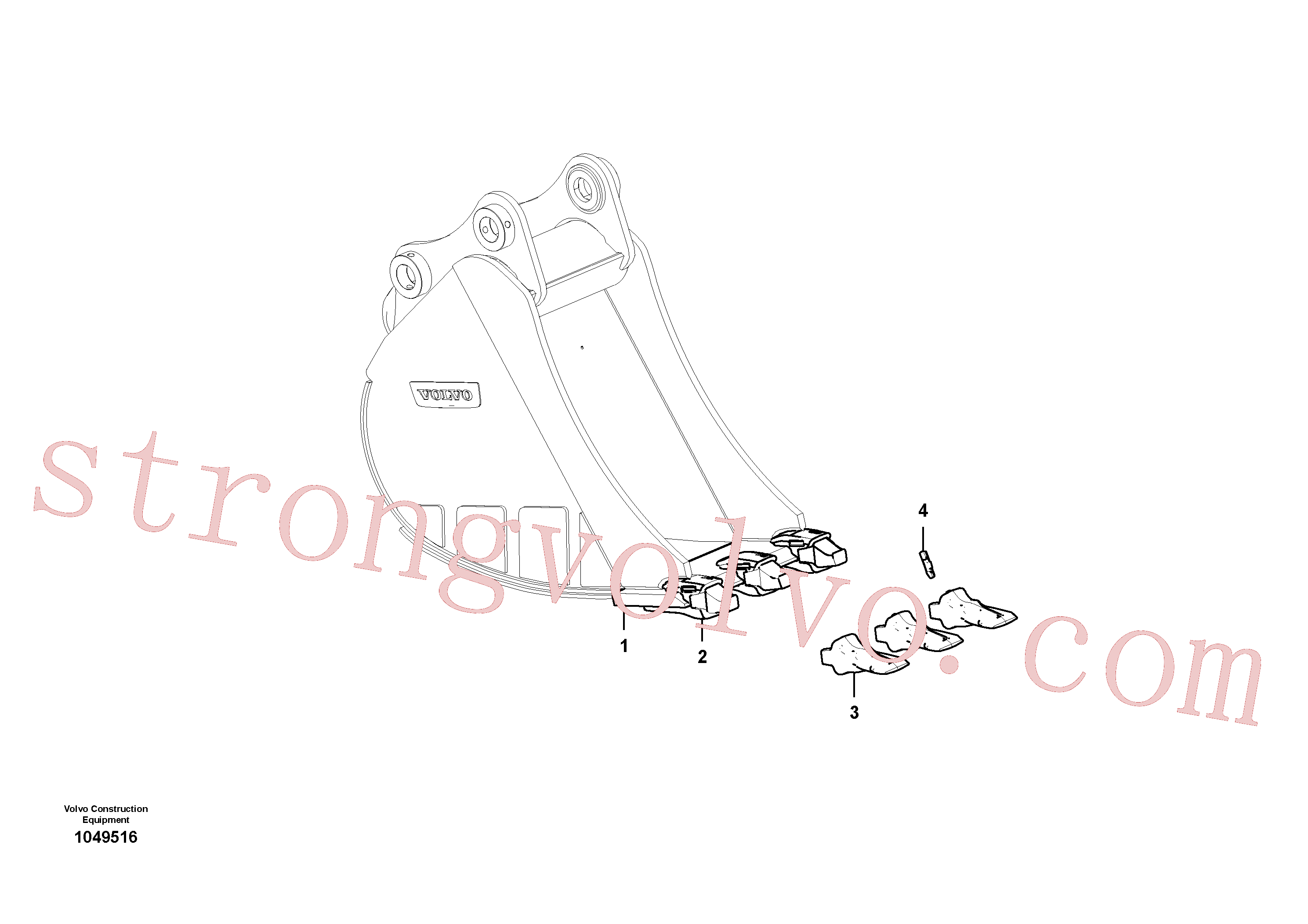 VOE14642867 Volvo Balde(1049516 Montagem)