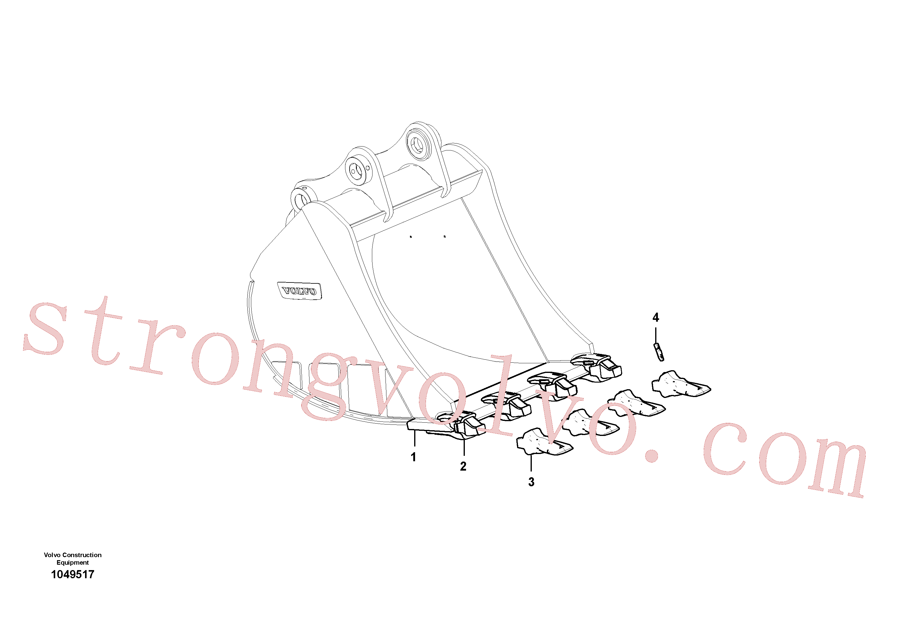 VOE14526511 Volvo Balde(1049517 Montagem)