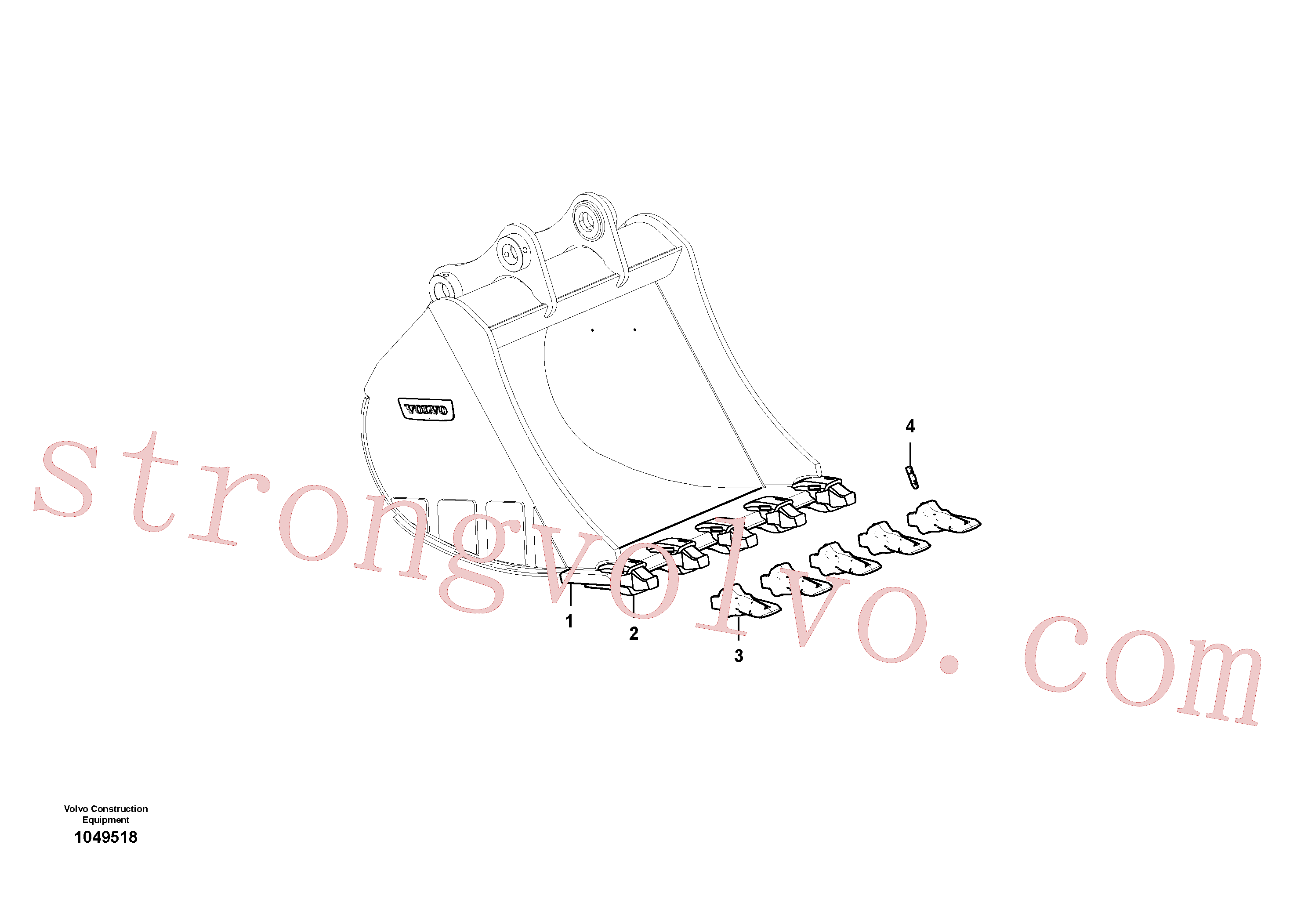 VOE14612763 Volvo Balde(1049518 Montagem)