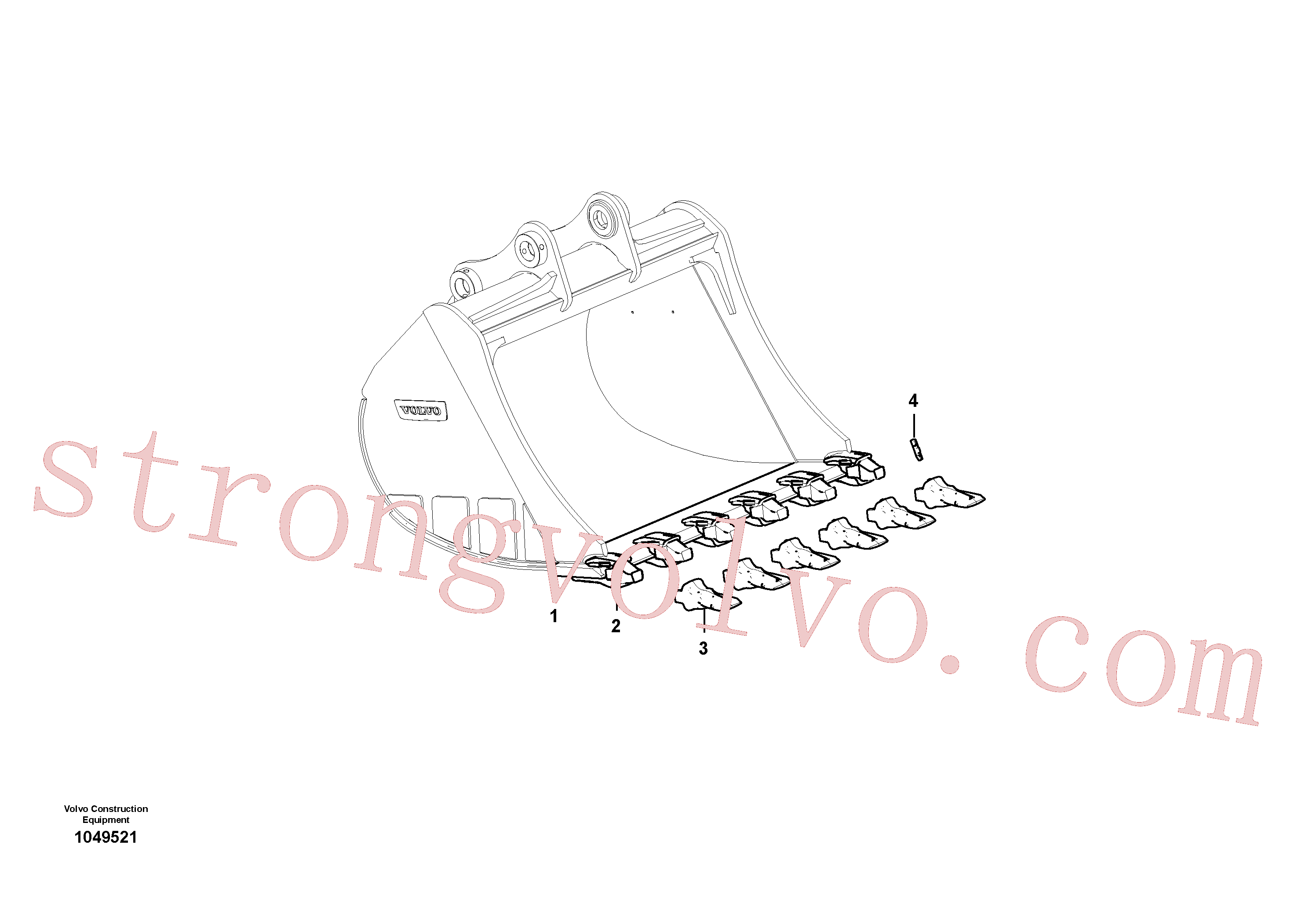 VOE14526511 Volvo Balde(1049521 Montagem)