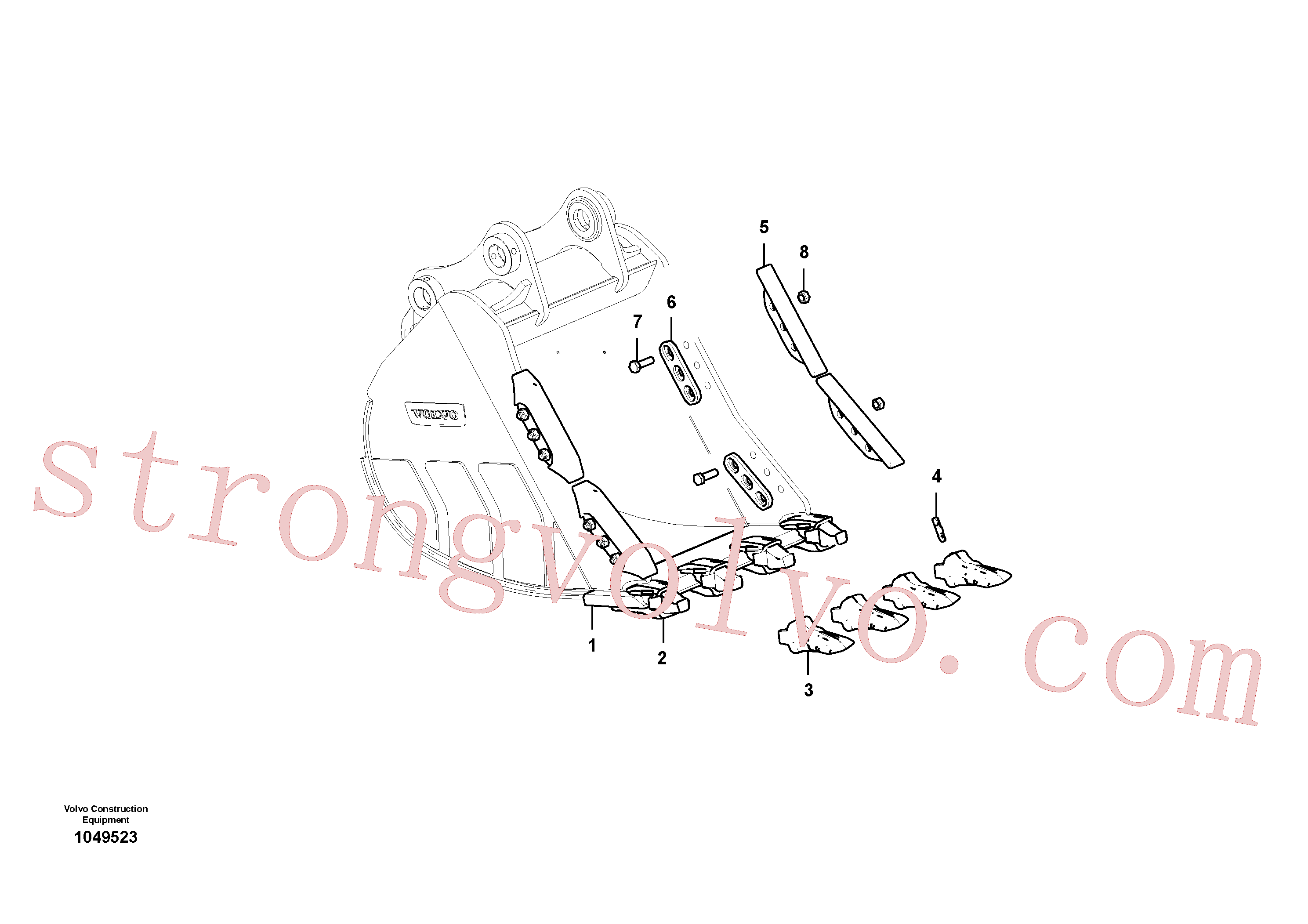 VOE14652061 Volvo Balde(1049523 Montagem)