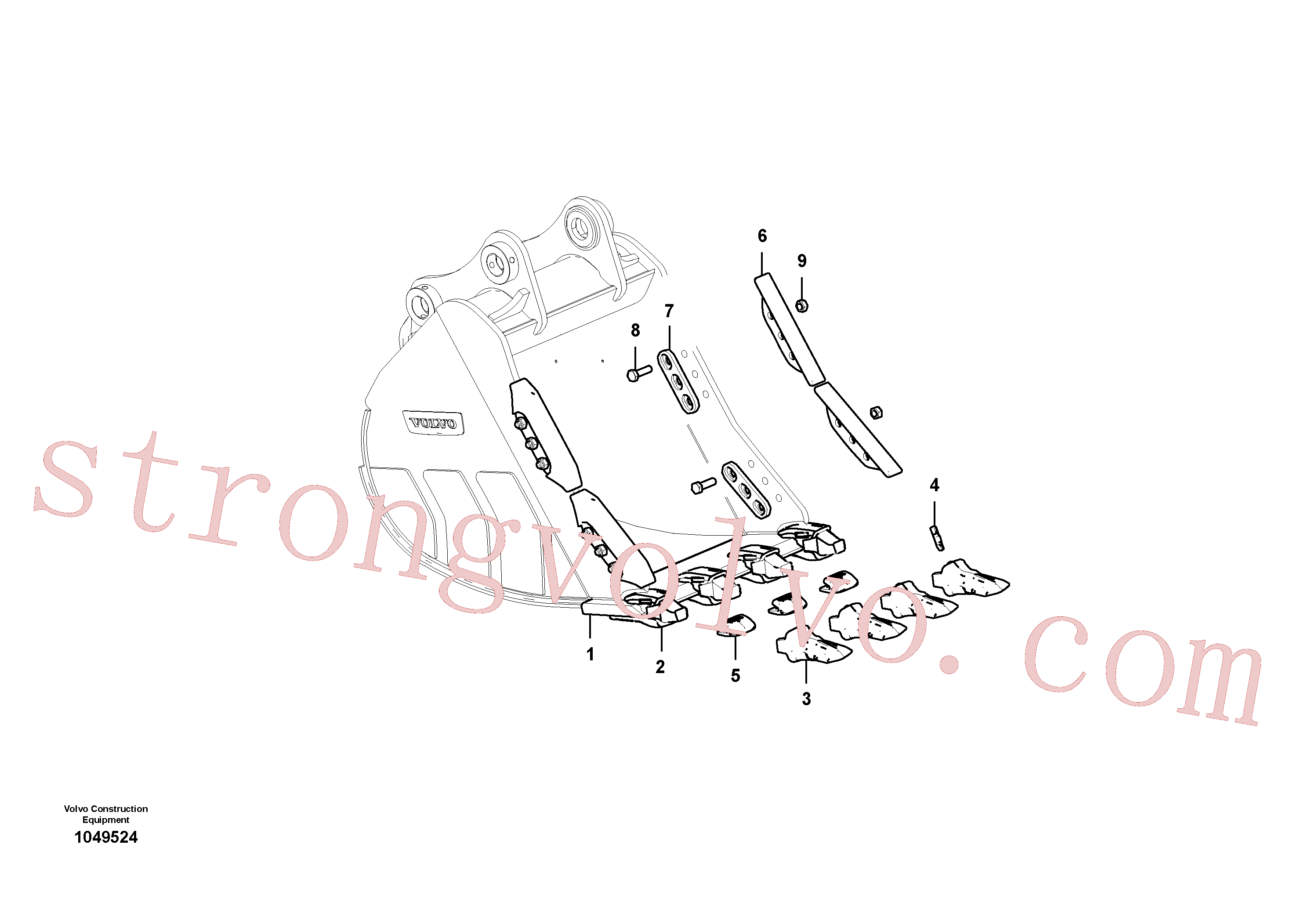 VOE14538012 Volvo Balde(1049524 Montagem)