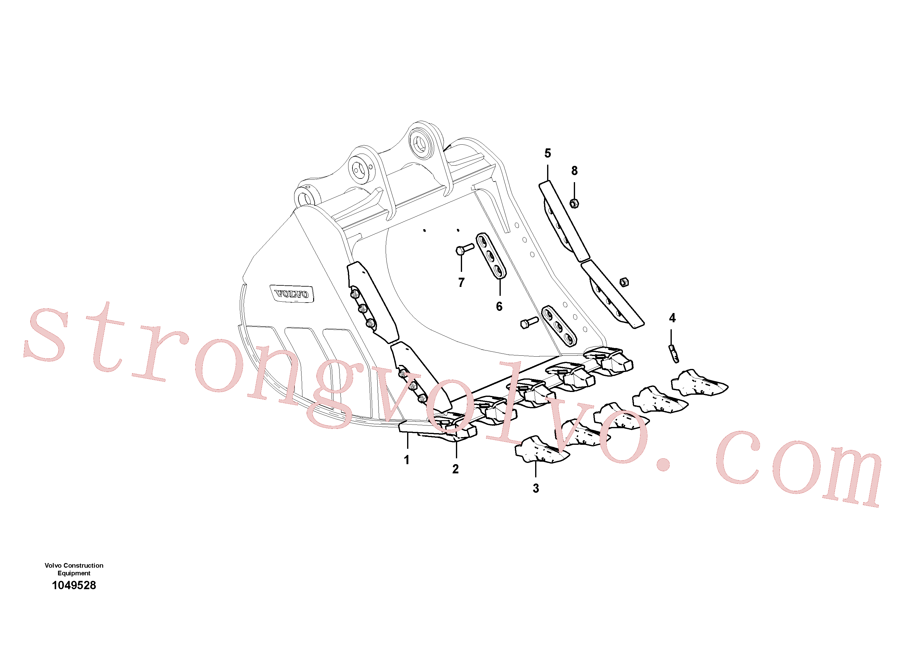 VOE983373 Volvo Balde(1049528 Montagem)