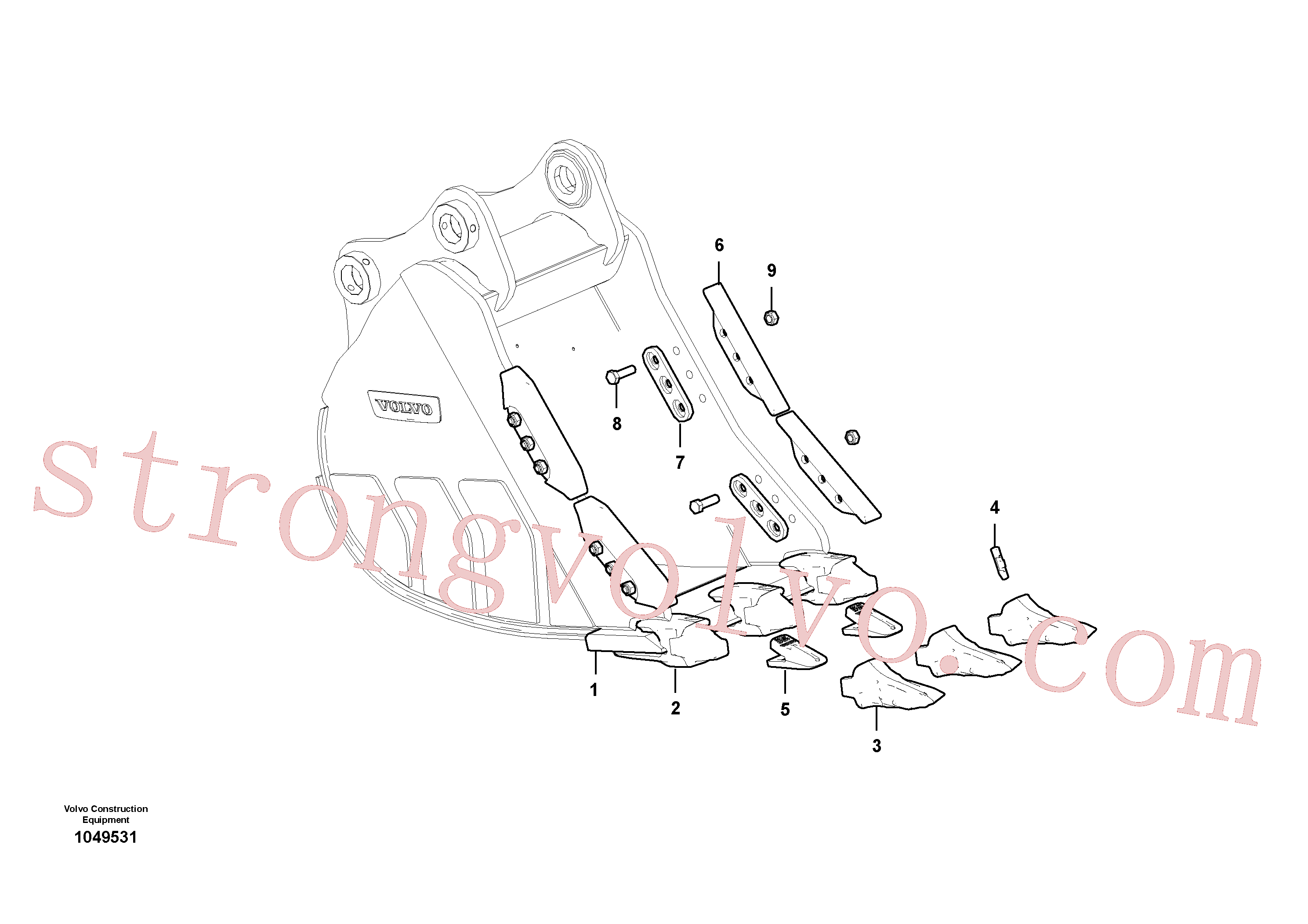 VOE14524710 Volvo Balde(1049531 Montagem)