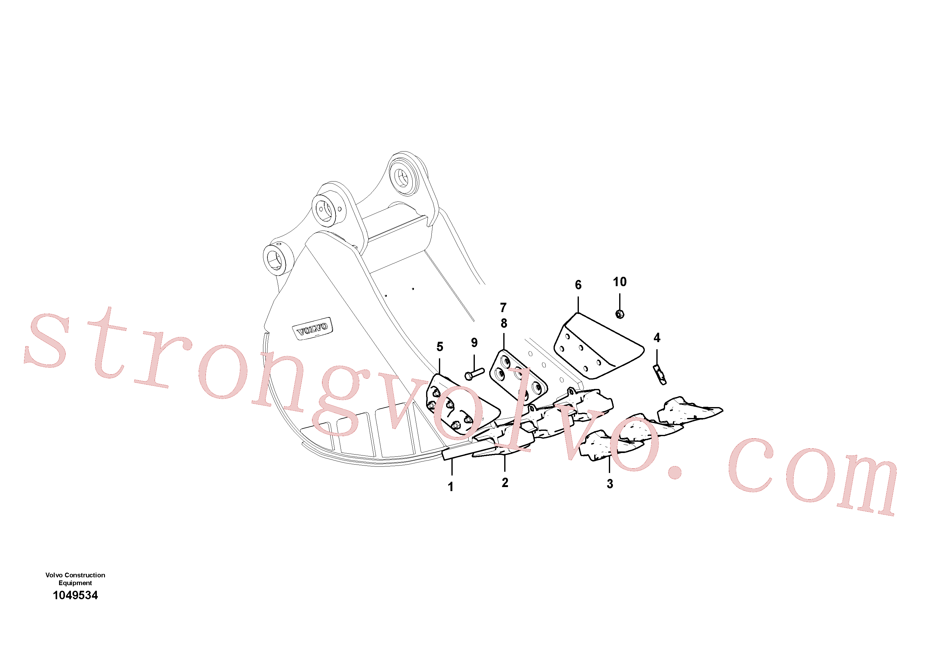 VOE14538414 Volvo Balde(1049534 Montagem)