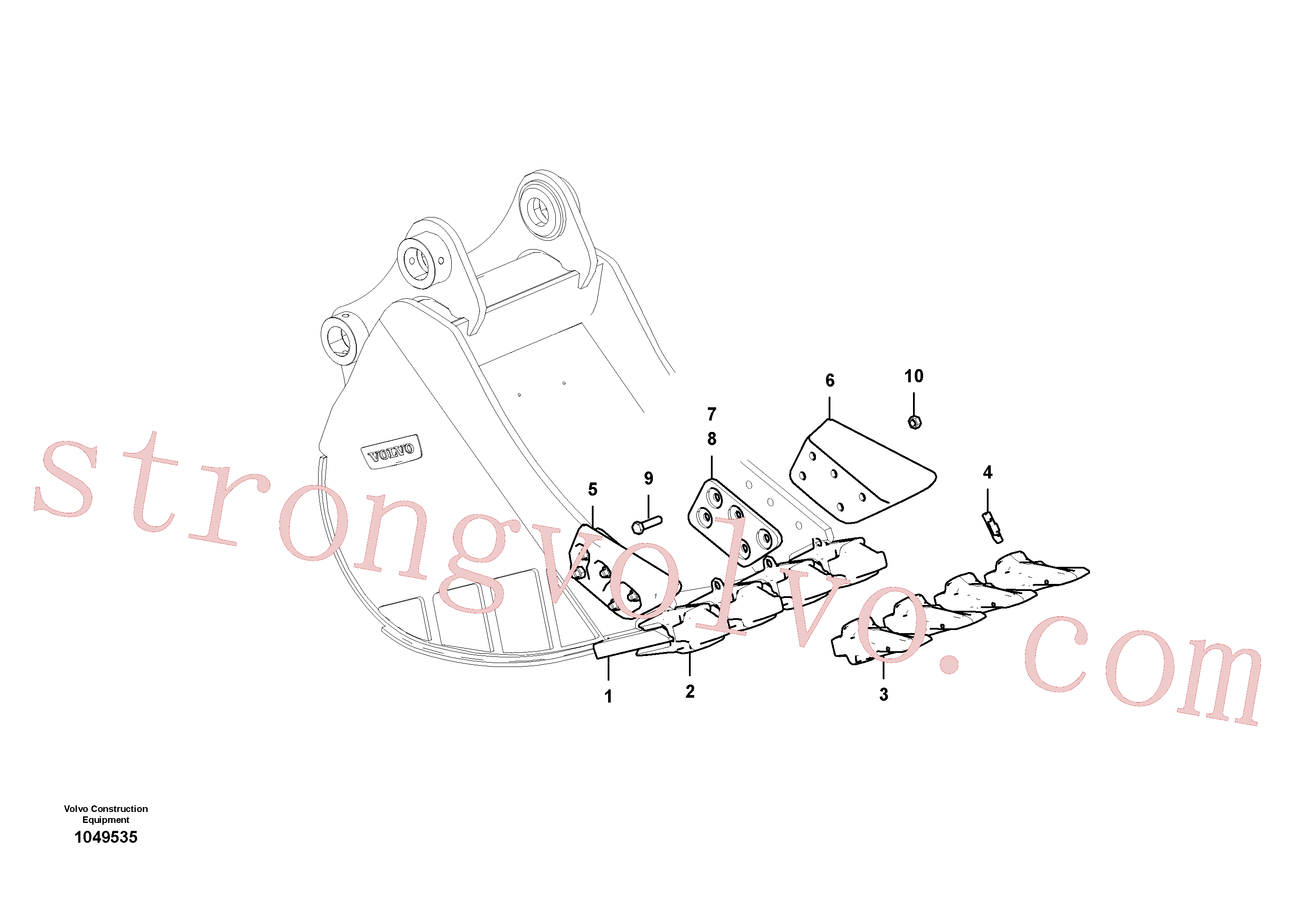 VOE14526510 Volvo Balde(1049535 Montagem)