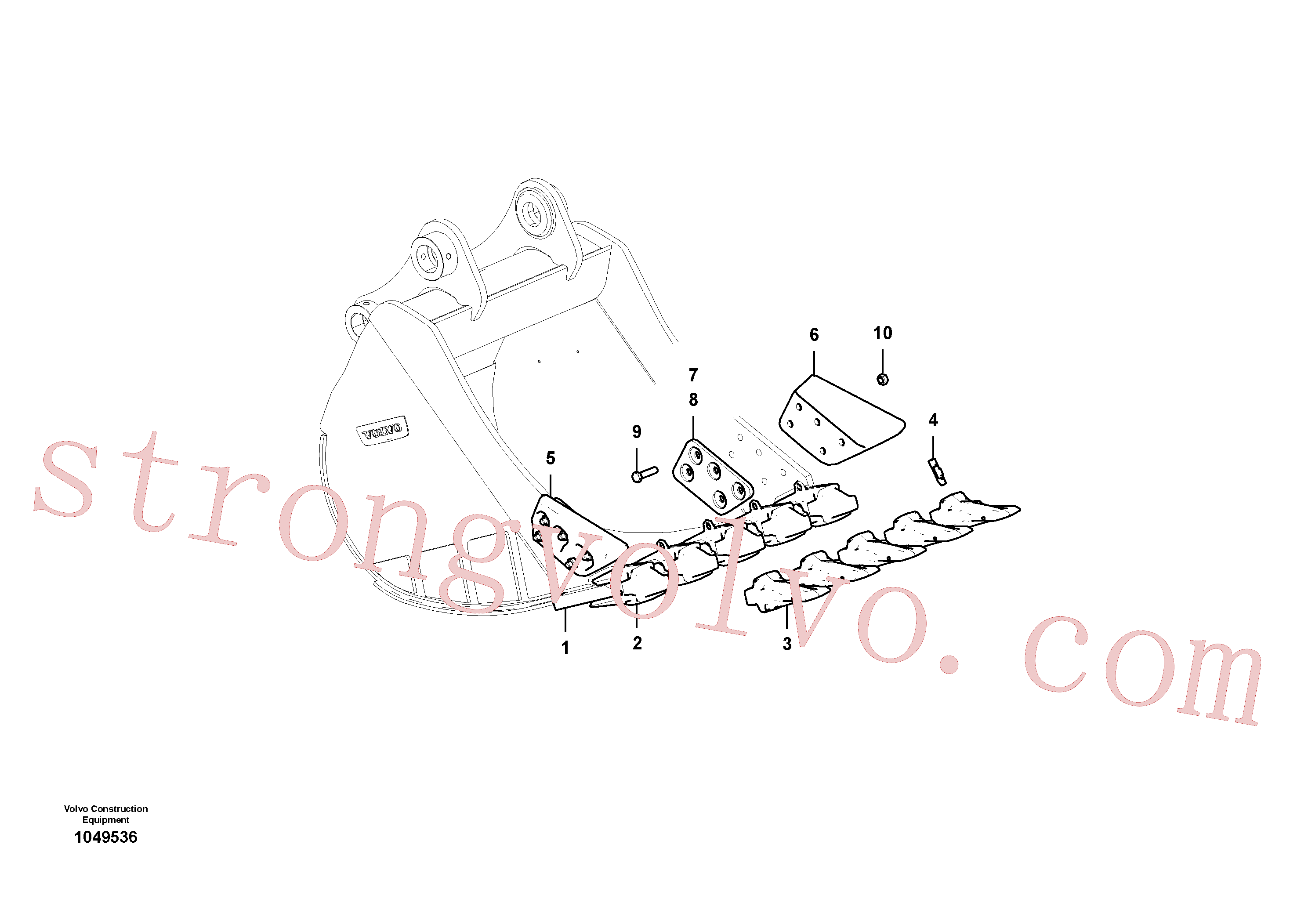 VOE14538414 Volvo Balde(1049536 Montagem)