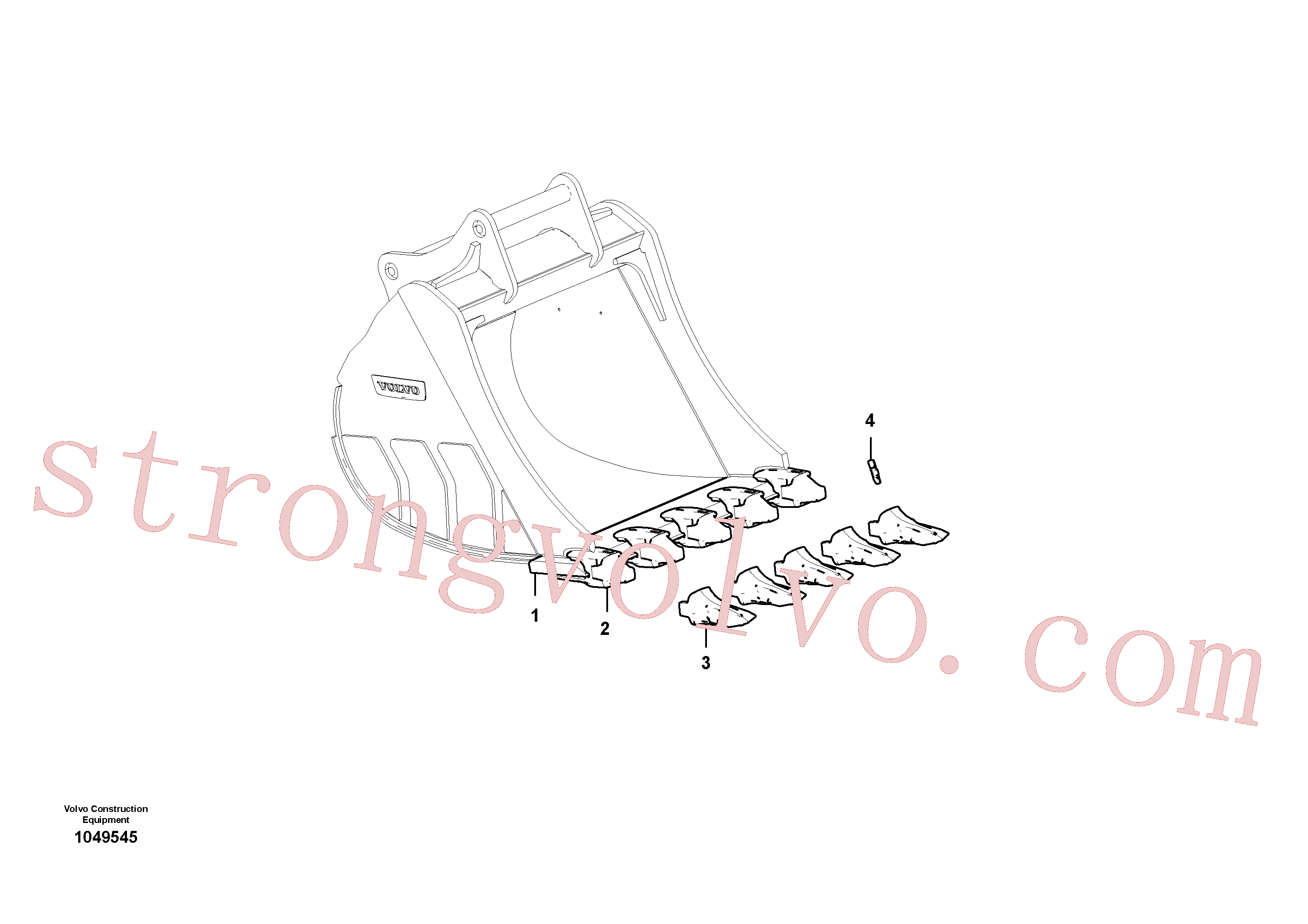 Volvo VOE14637216 Chapa Volvo Acessórios para escavadeira